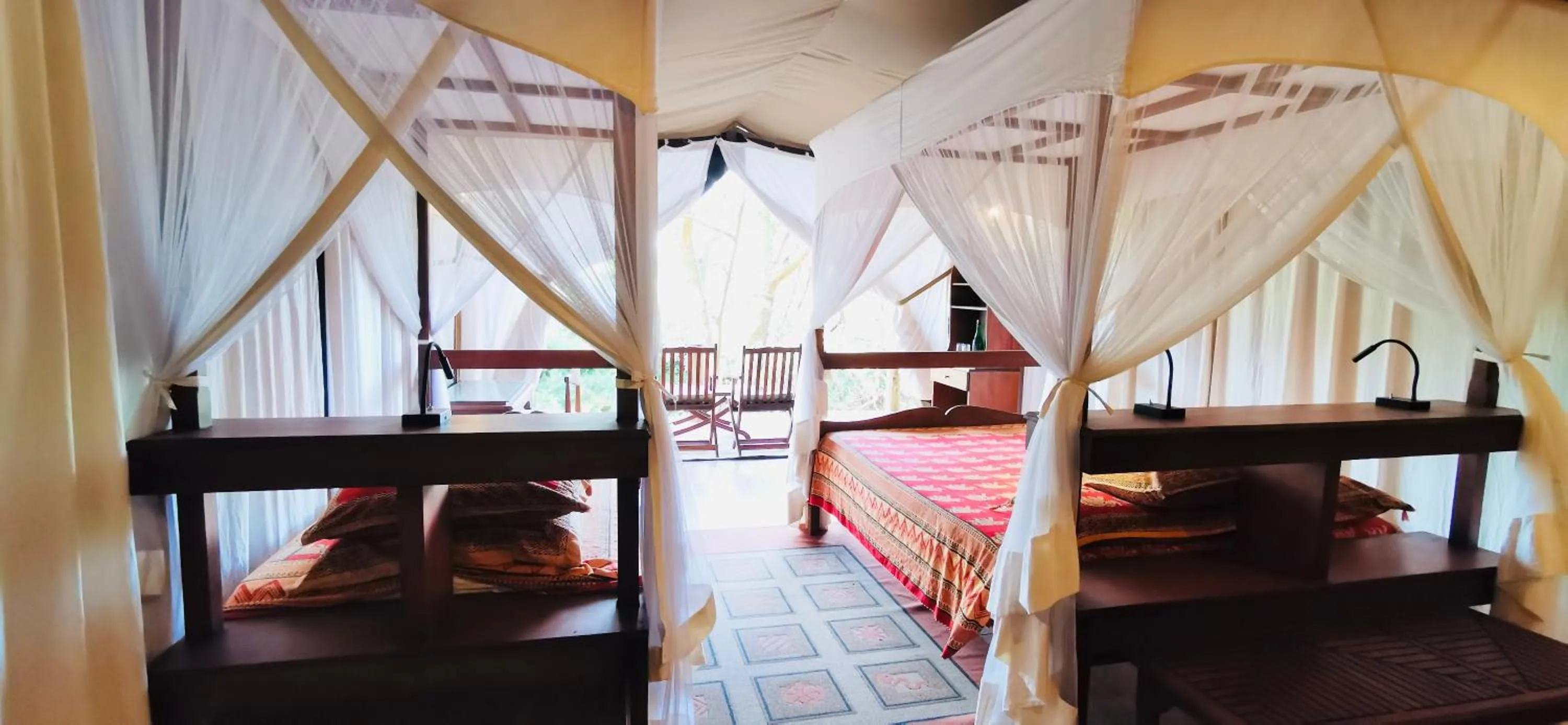 View (from property/room), Bed in Fig Tree Camp - Maasai Mara