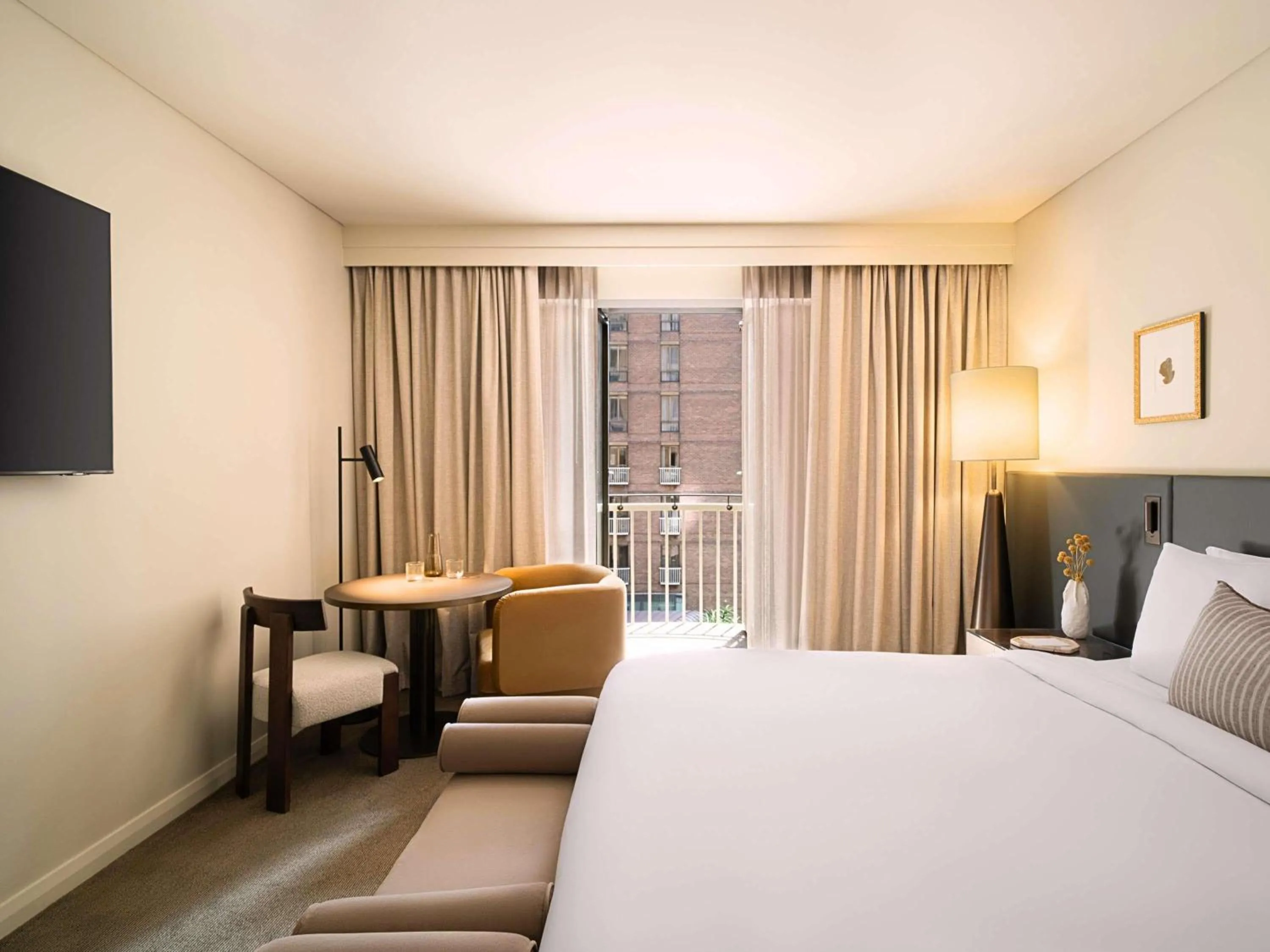 Bedroom, Bed in Sofitel Sydney Wentworth