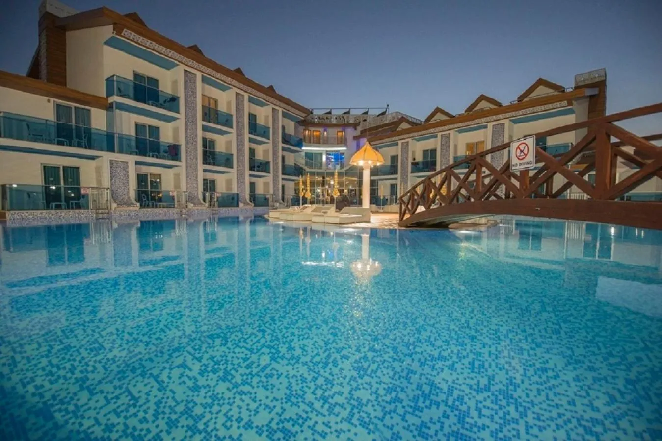 Pool view in Ocean Blue High Class Hotel & SPA