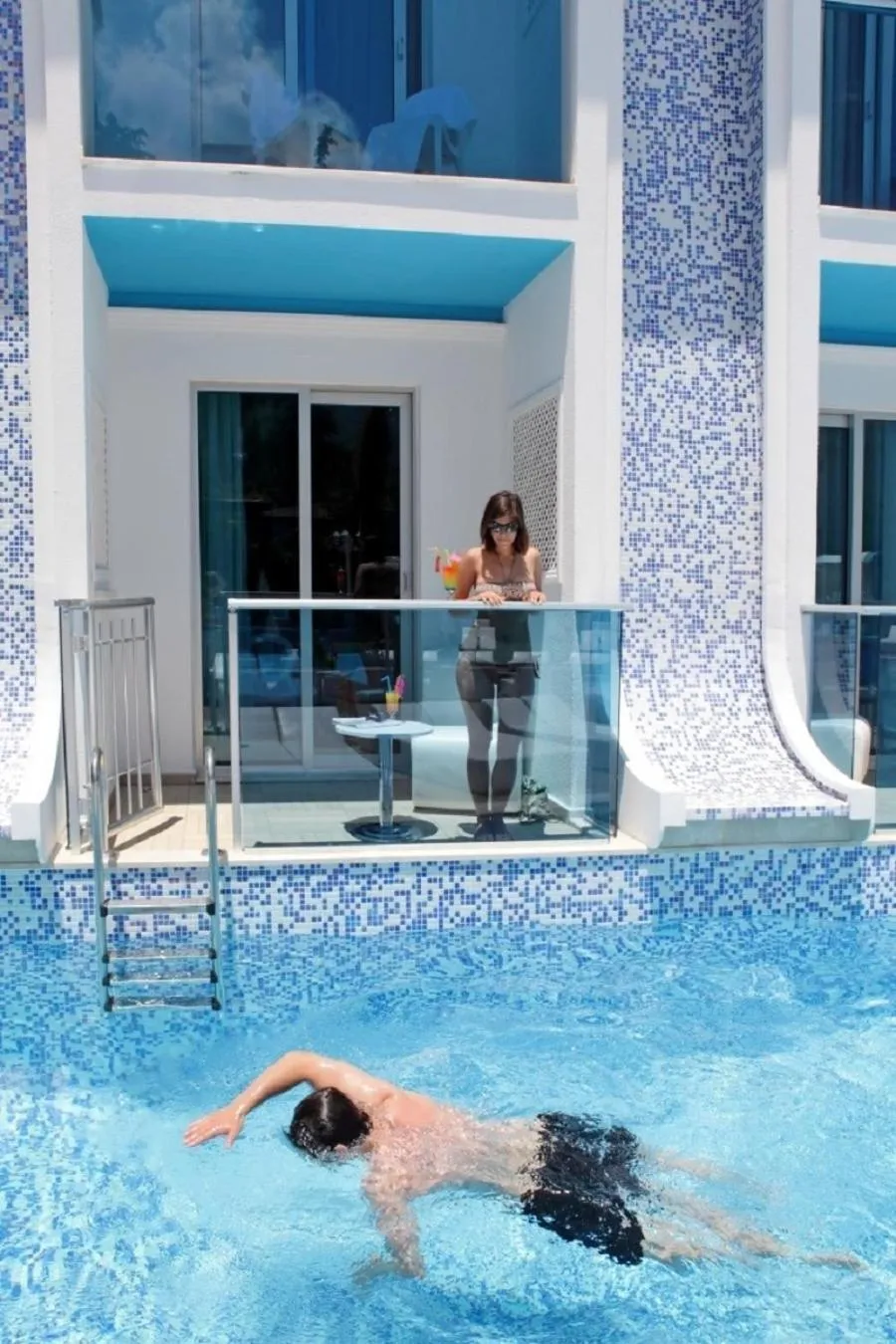 Pool view in Ocean Blue High Class Hotel & SPA