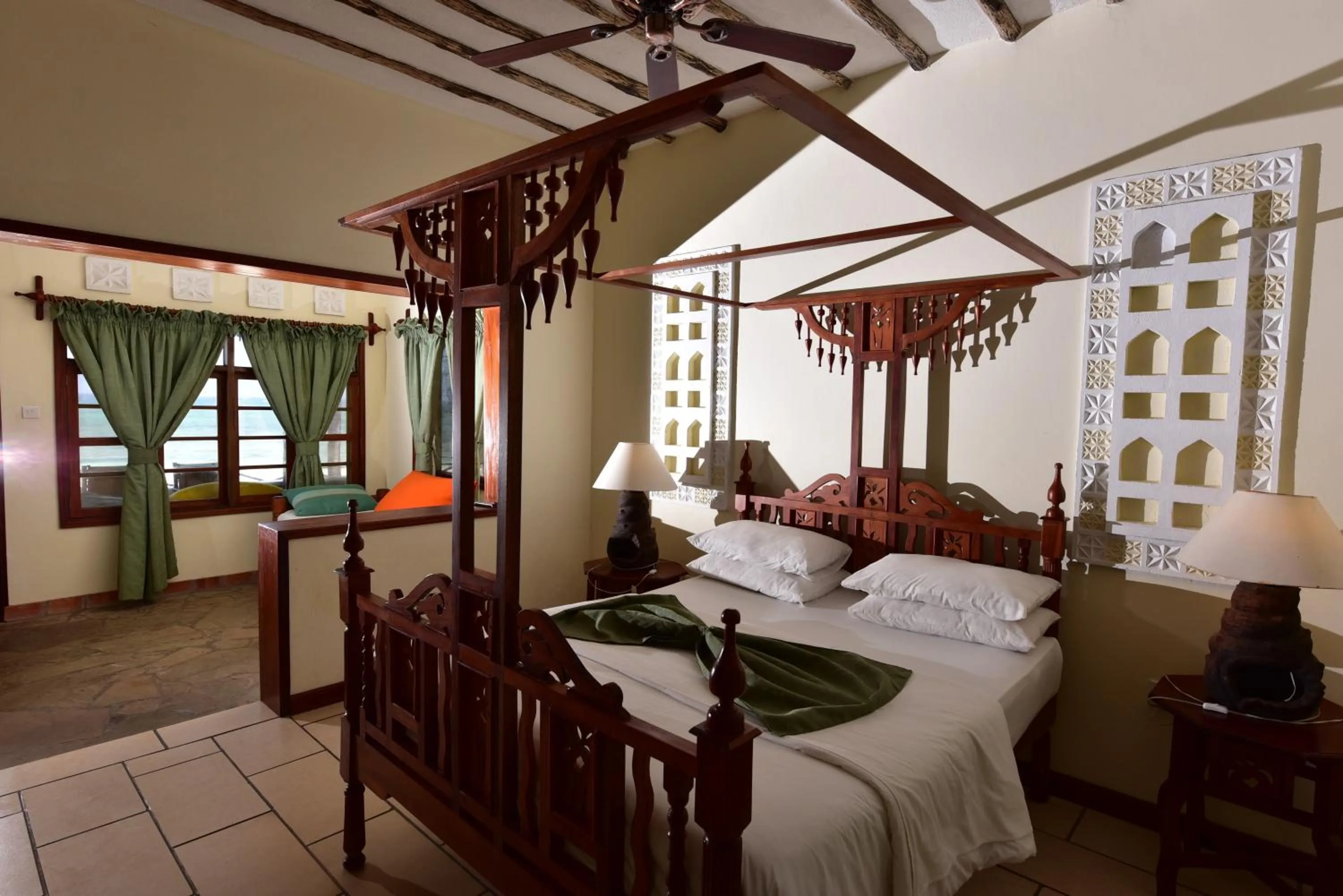 Bed in Kilifi Bay Beach Resort
