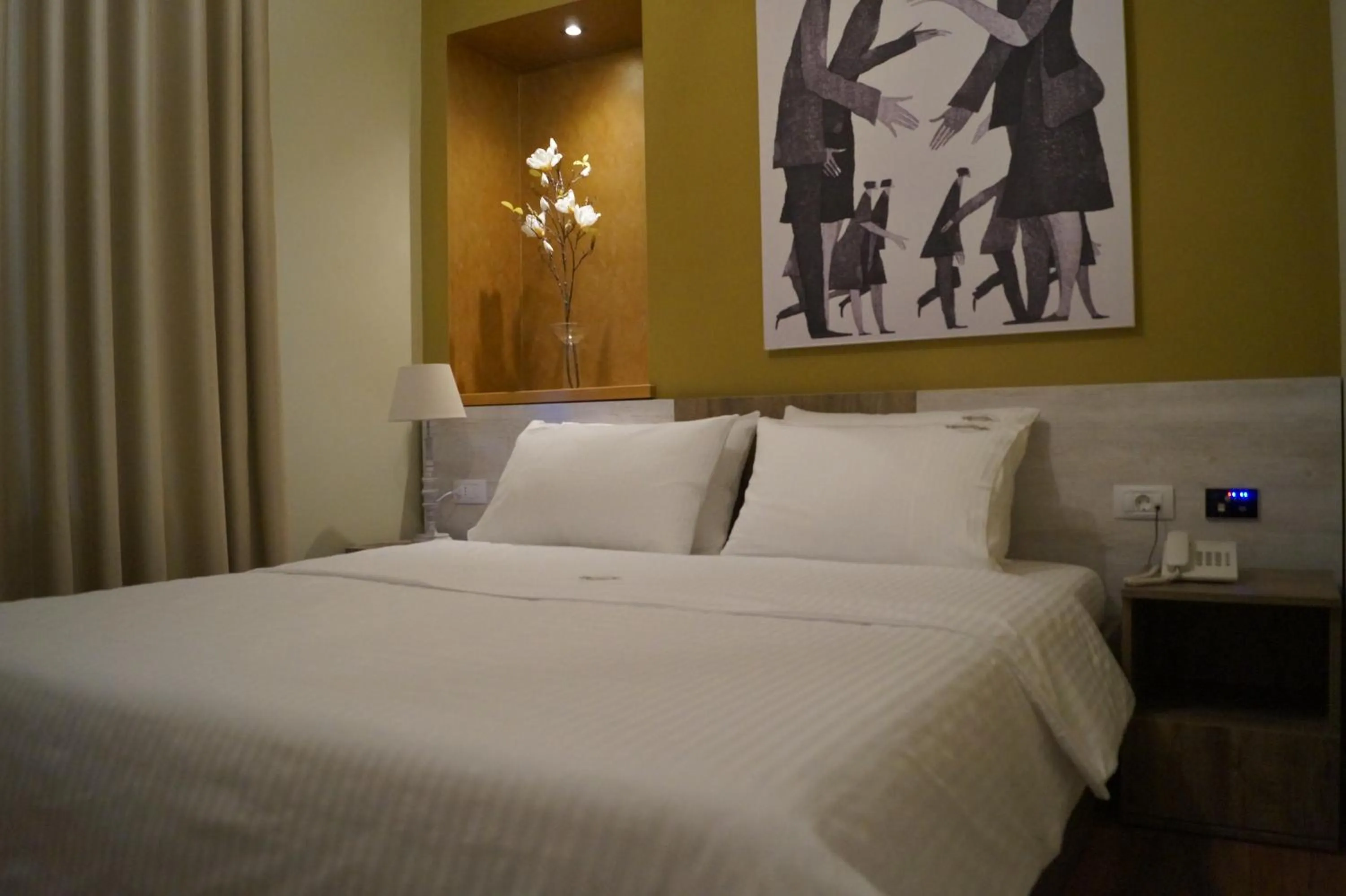 Patio, Bed in Vila Trebicka