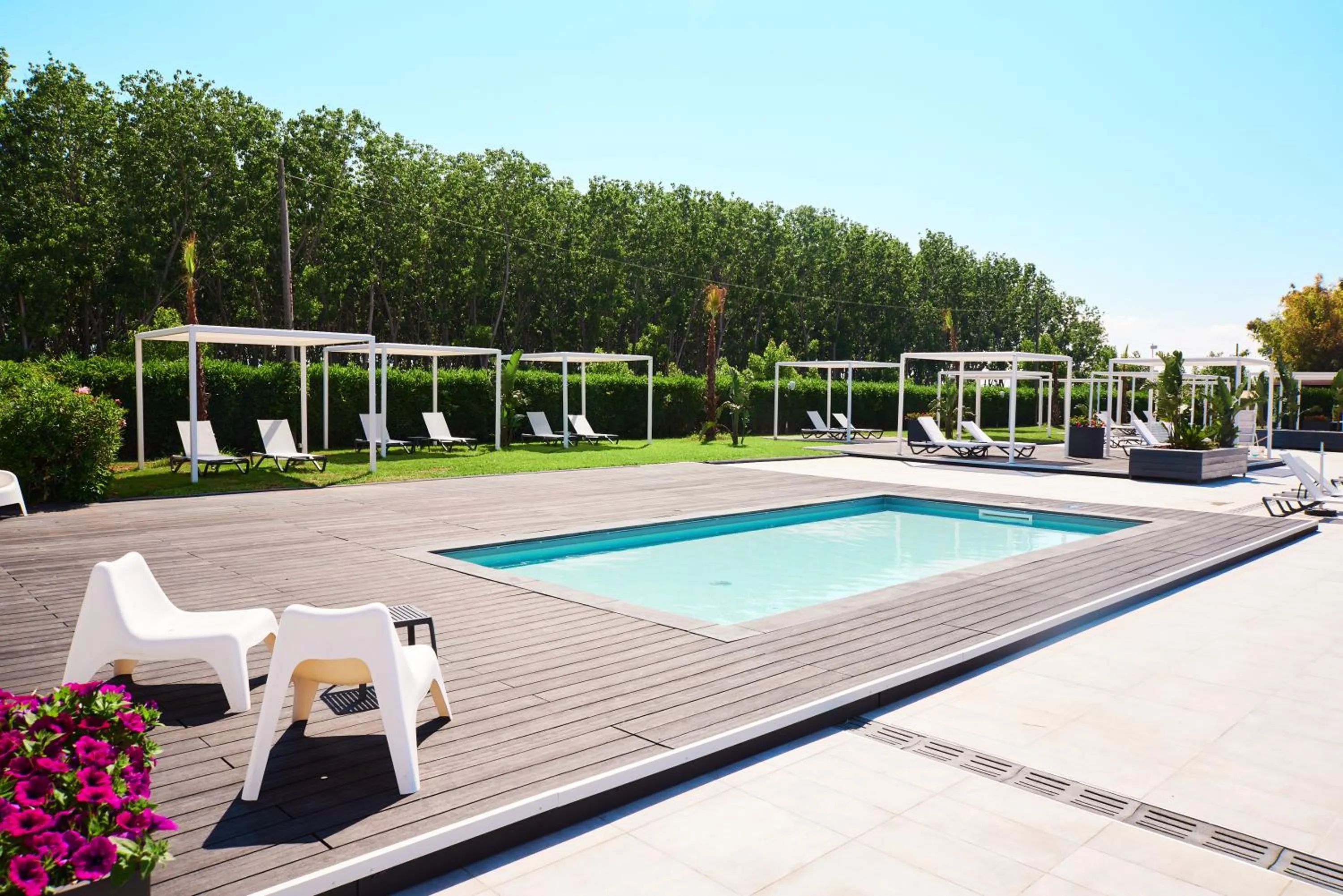 Swimming pool in Hotel Quadrifoglio