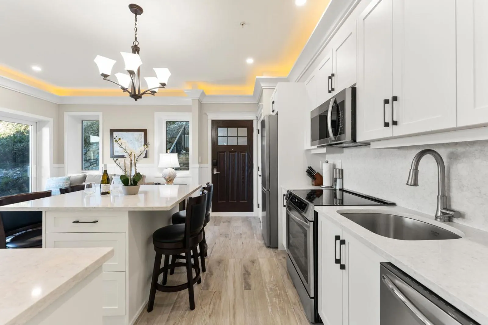 kitchen in SookePoint Ocean Cottage Resort