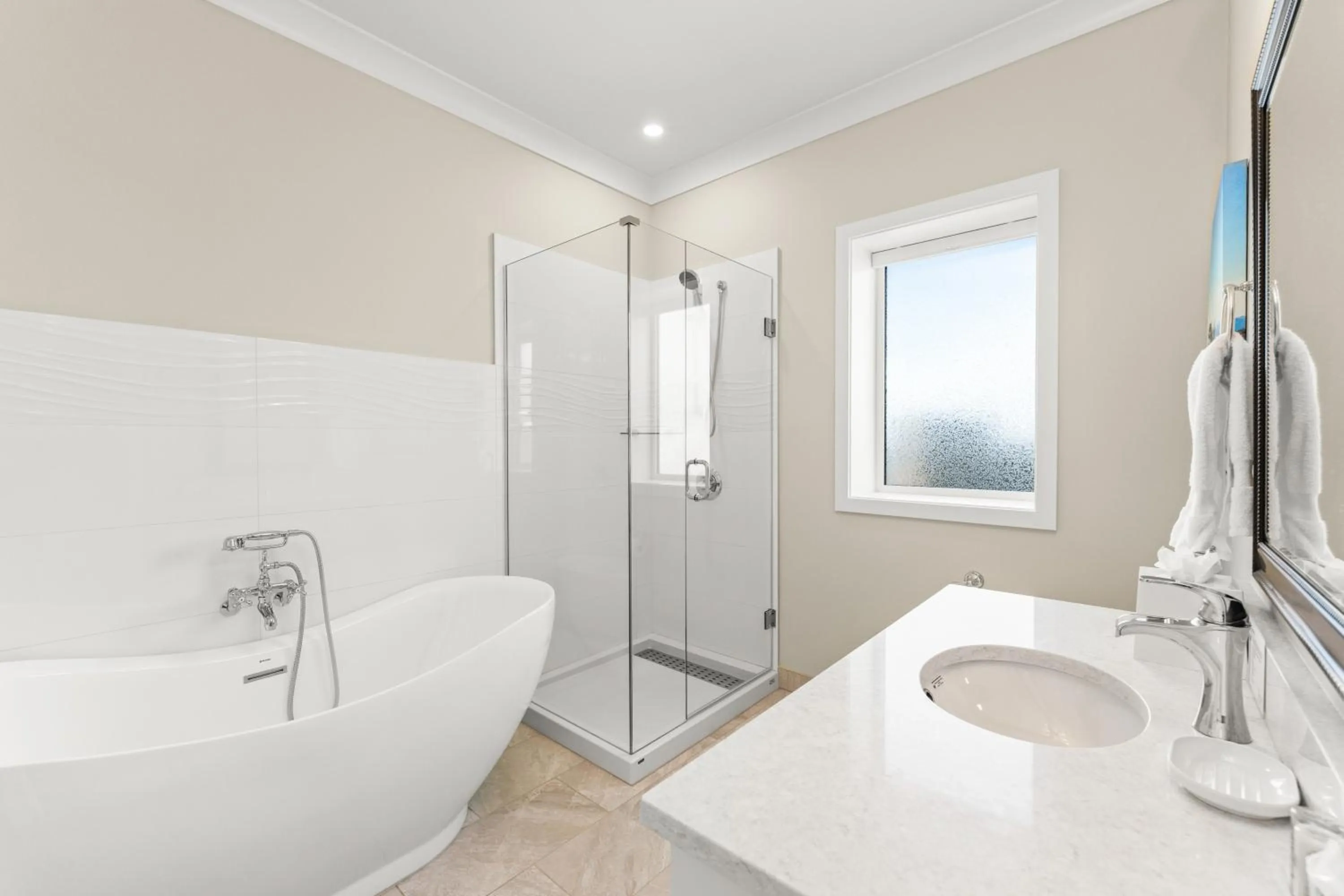 Bathroom in SookePoint Ocean Cottage Resort