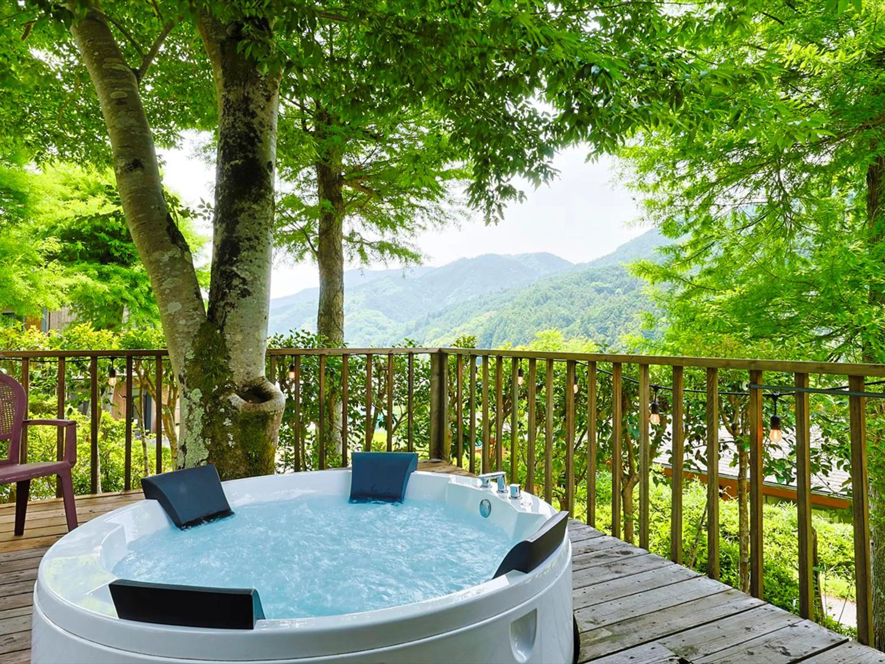 Balcony/Terrace in Hinotani Onsen Misugi Resort