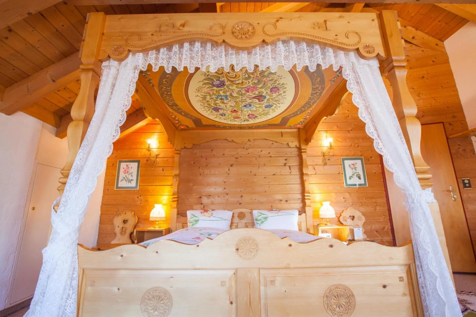 Bed in Hotel Restaurant Schönau