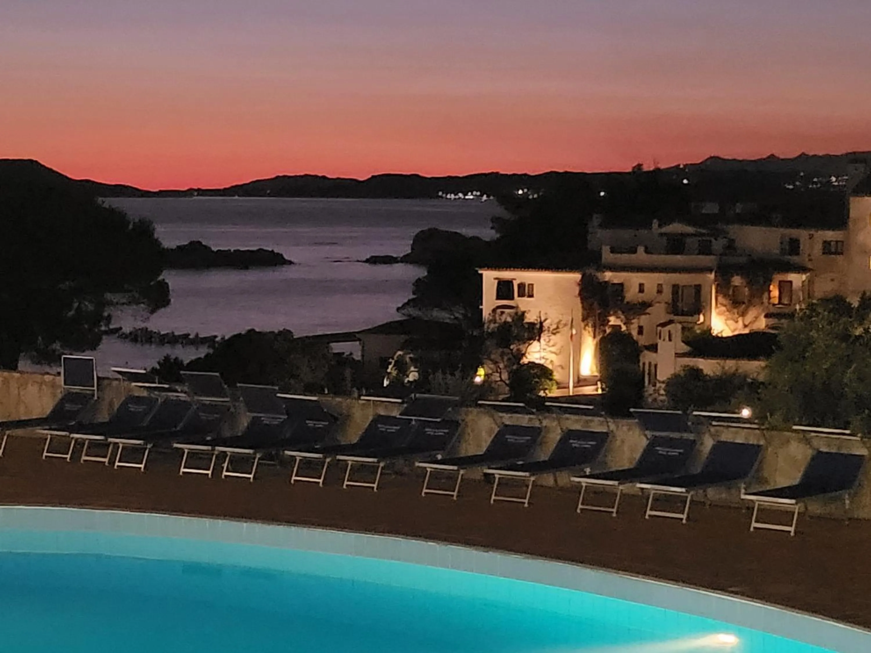 Pool view in Hotel Olimpia