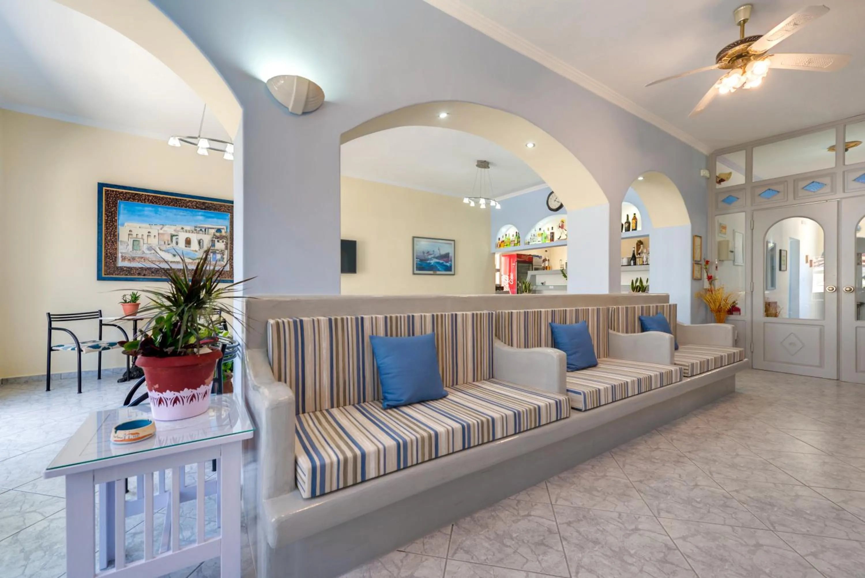 Lobby or reception in Akis Hotel