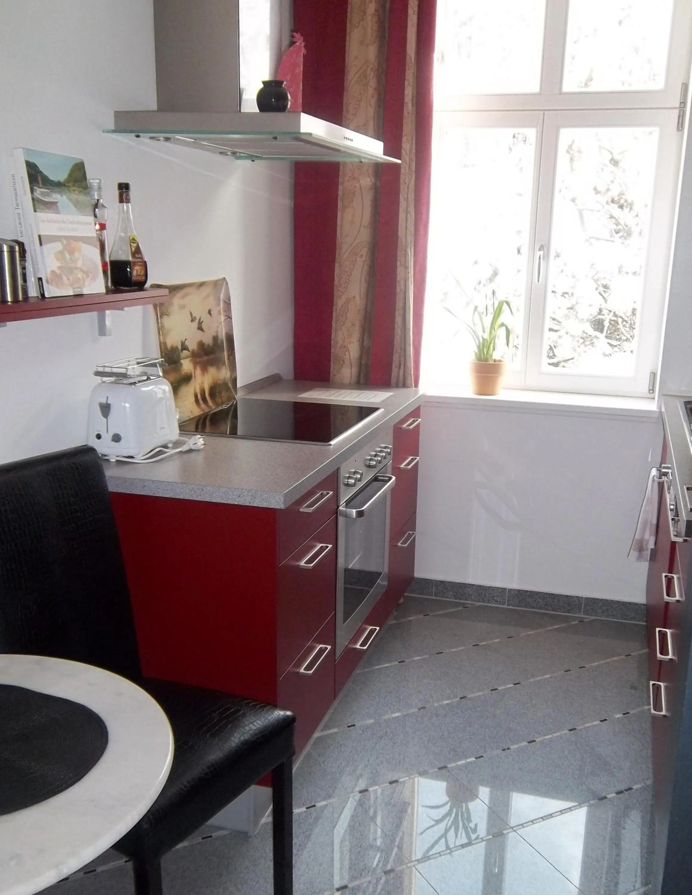 Kitchen or kitchenette in Apartmenthaus Saxonia