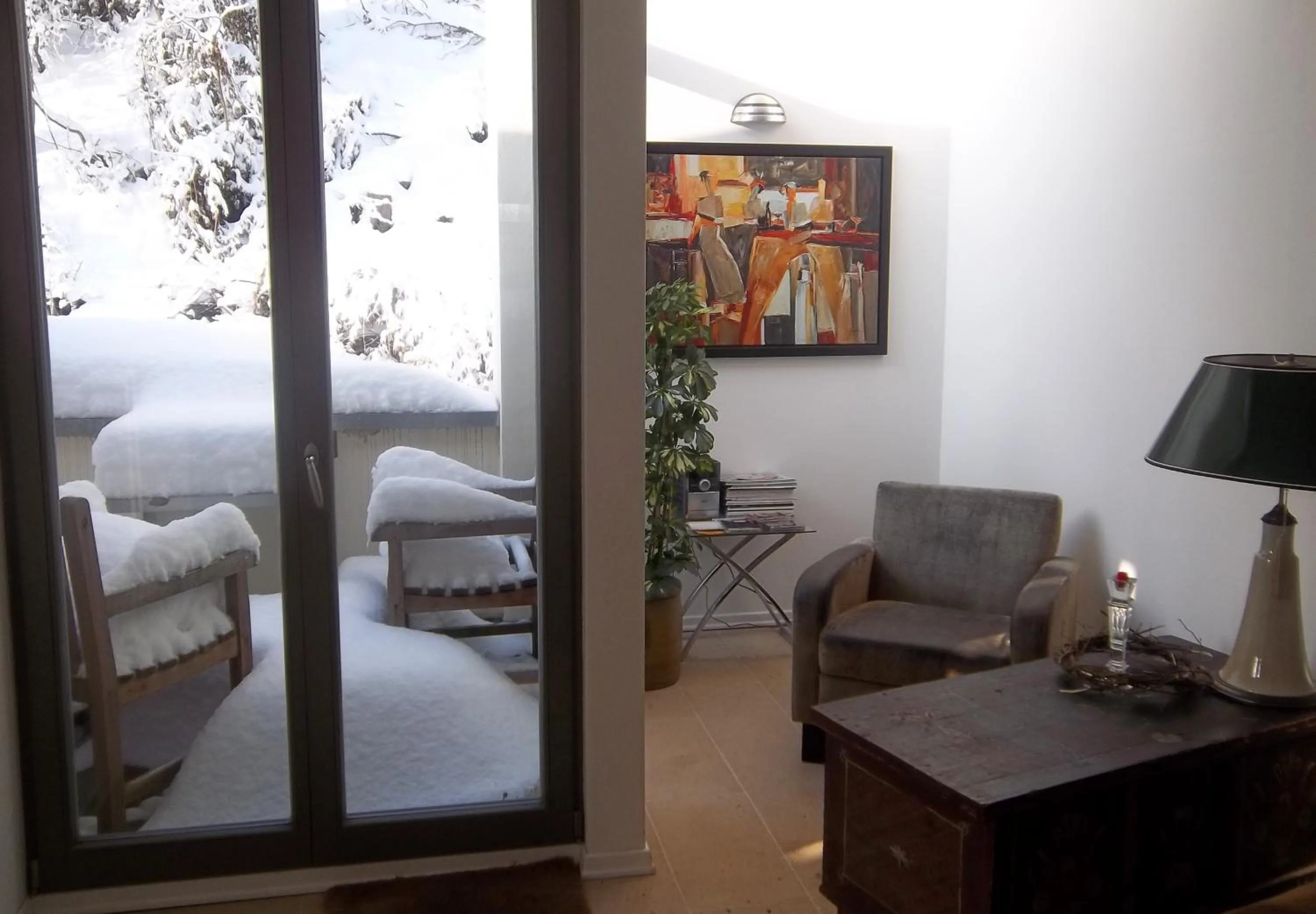 Living room, Bed in Apartmenthaus Saxonia