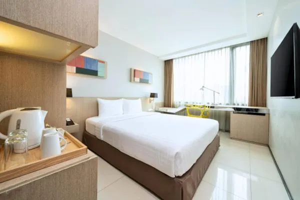 Bedroom, Bed in VIC 3 Bangkok Hotel