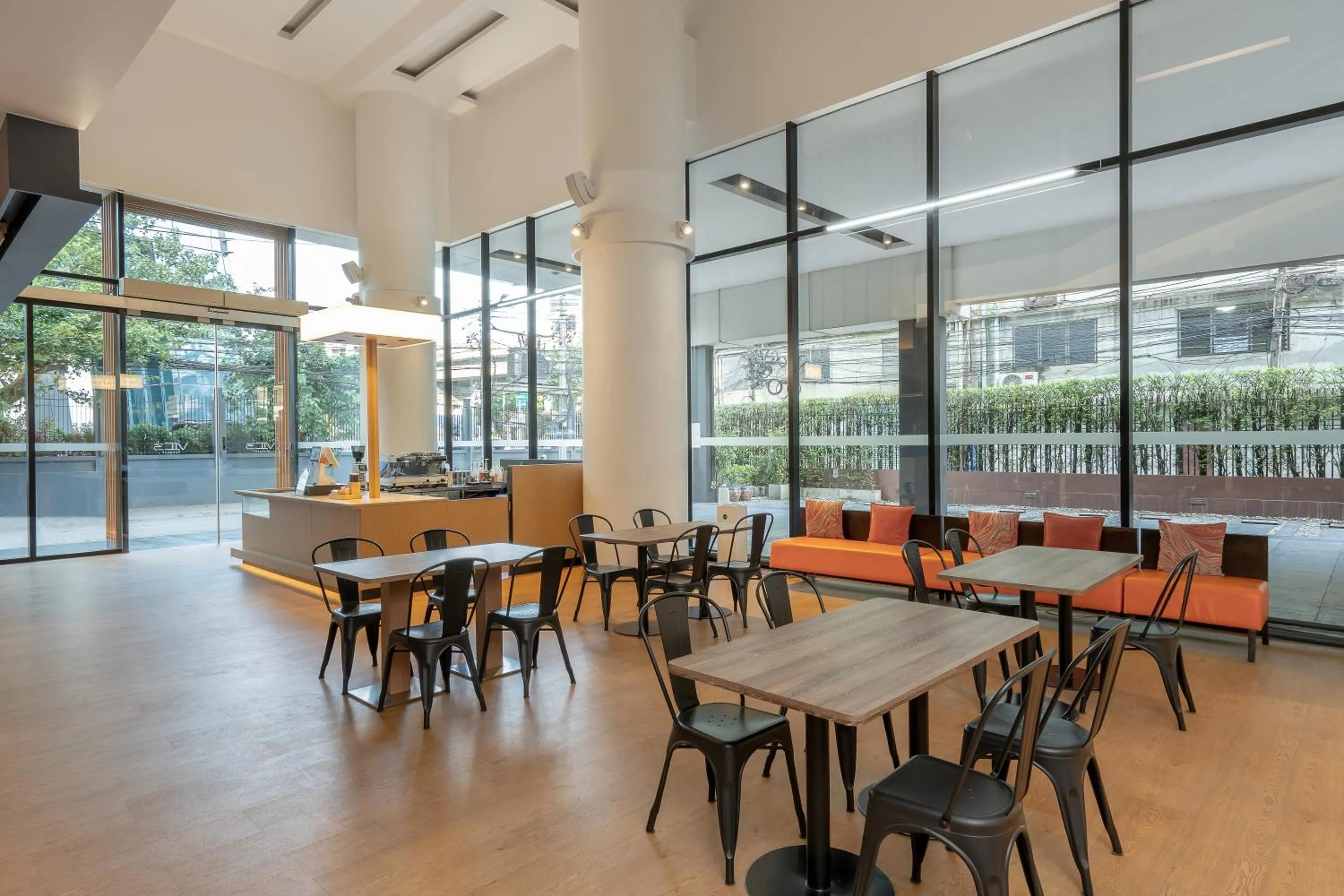 Seating area in VIC 3 Bangkok Hotel