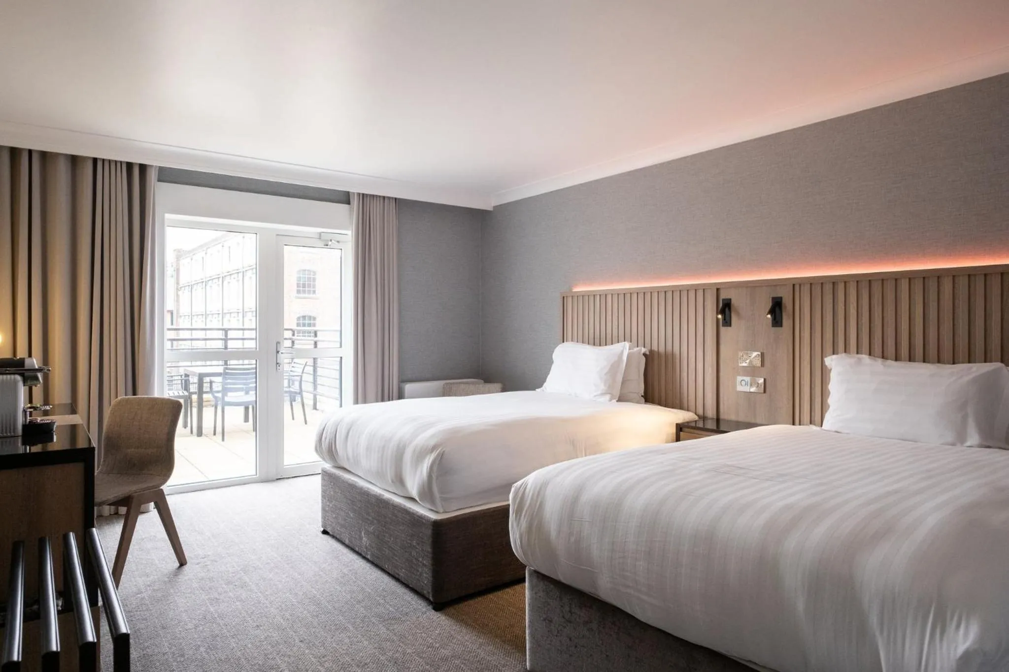 Photo of the whole room, Bed in Sandman Signature Sheffield Quays Hotel