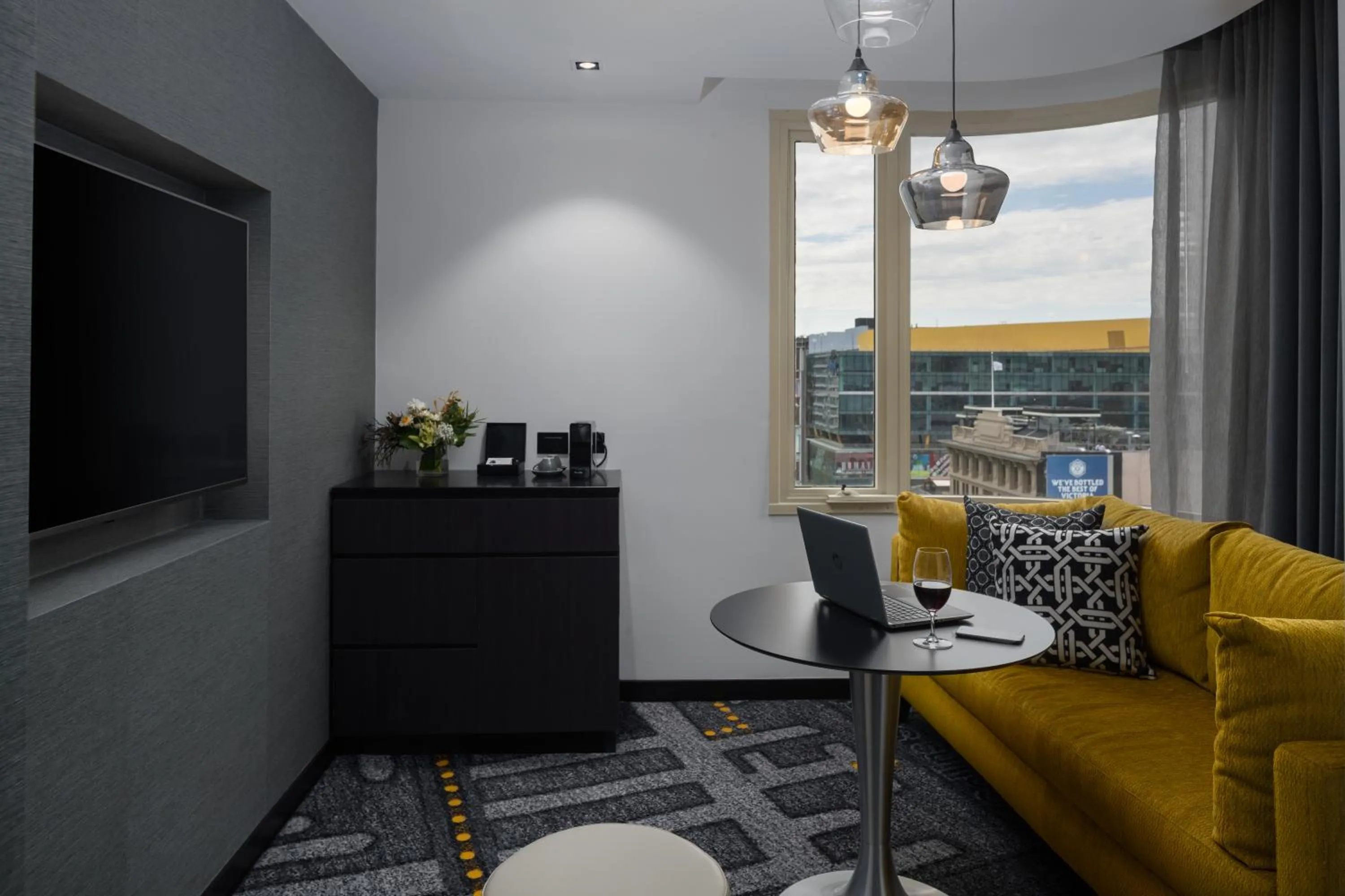 Seating area in Pullman Melbourne City Centre