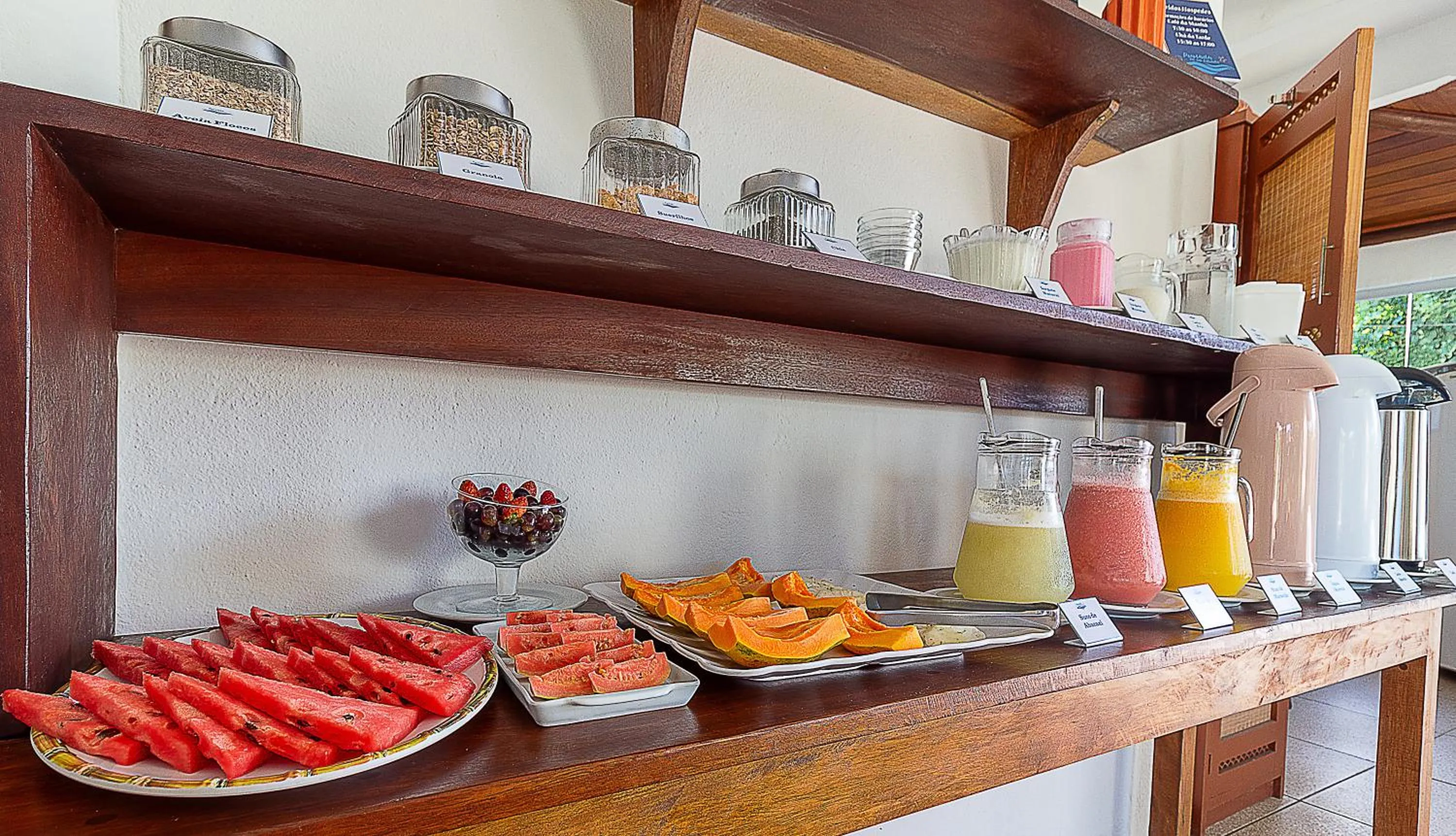 Food and drinks in Pousada Pé na Estrada