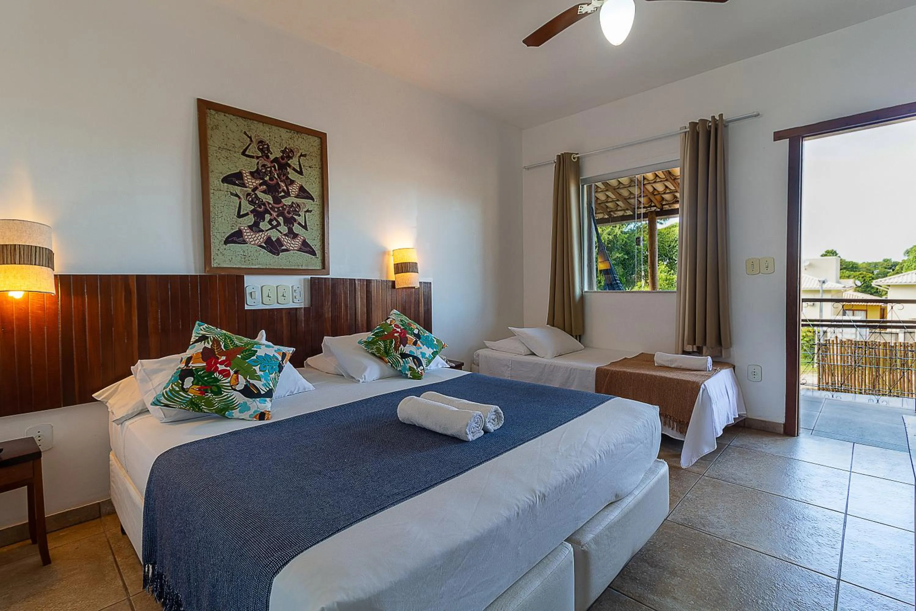 Bed in Pousada Pé na Estrada