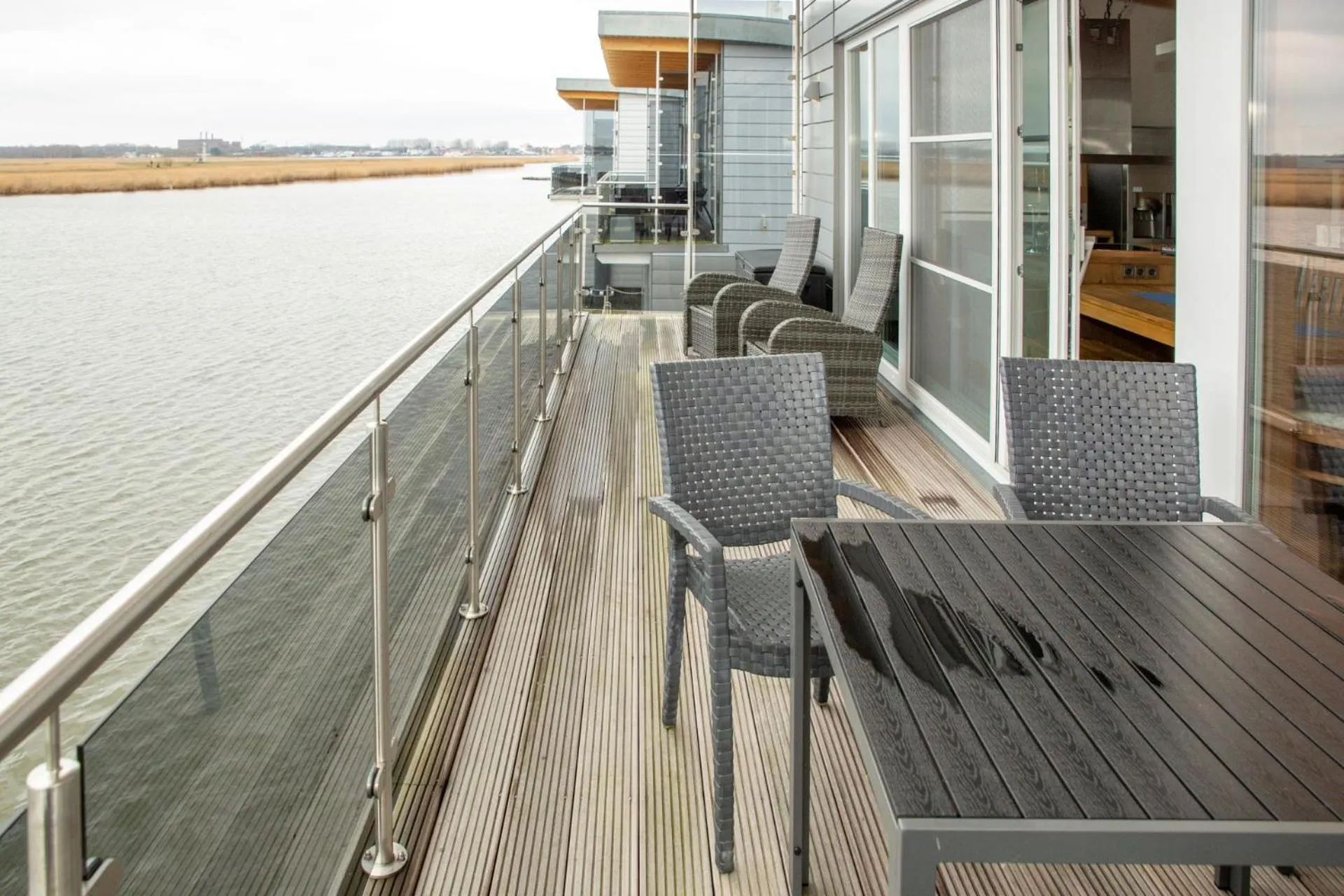 Balcony/Terrace in Schwimmende Häuser im BALTIC SEA RESORT