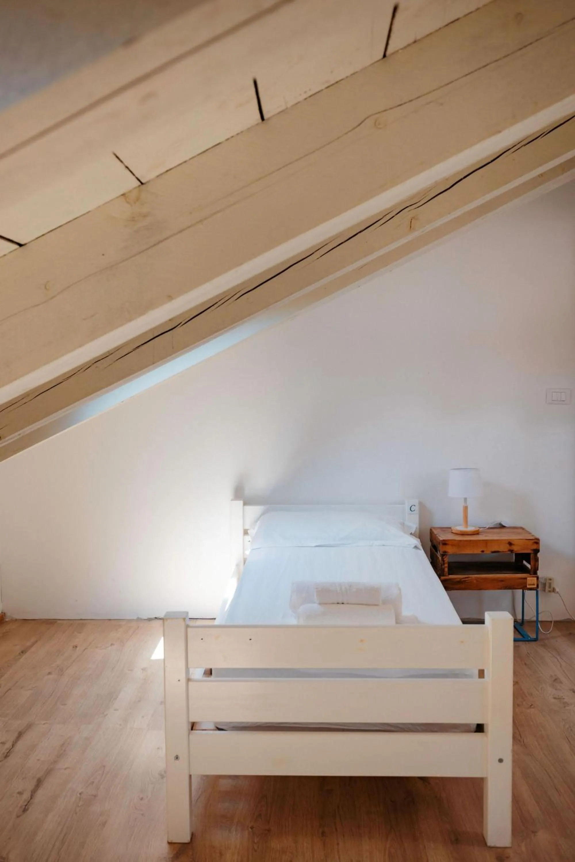 Bed in Tomato Urban Retreat