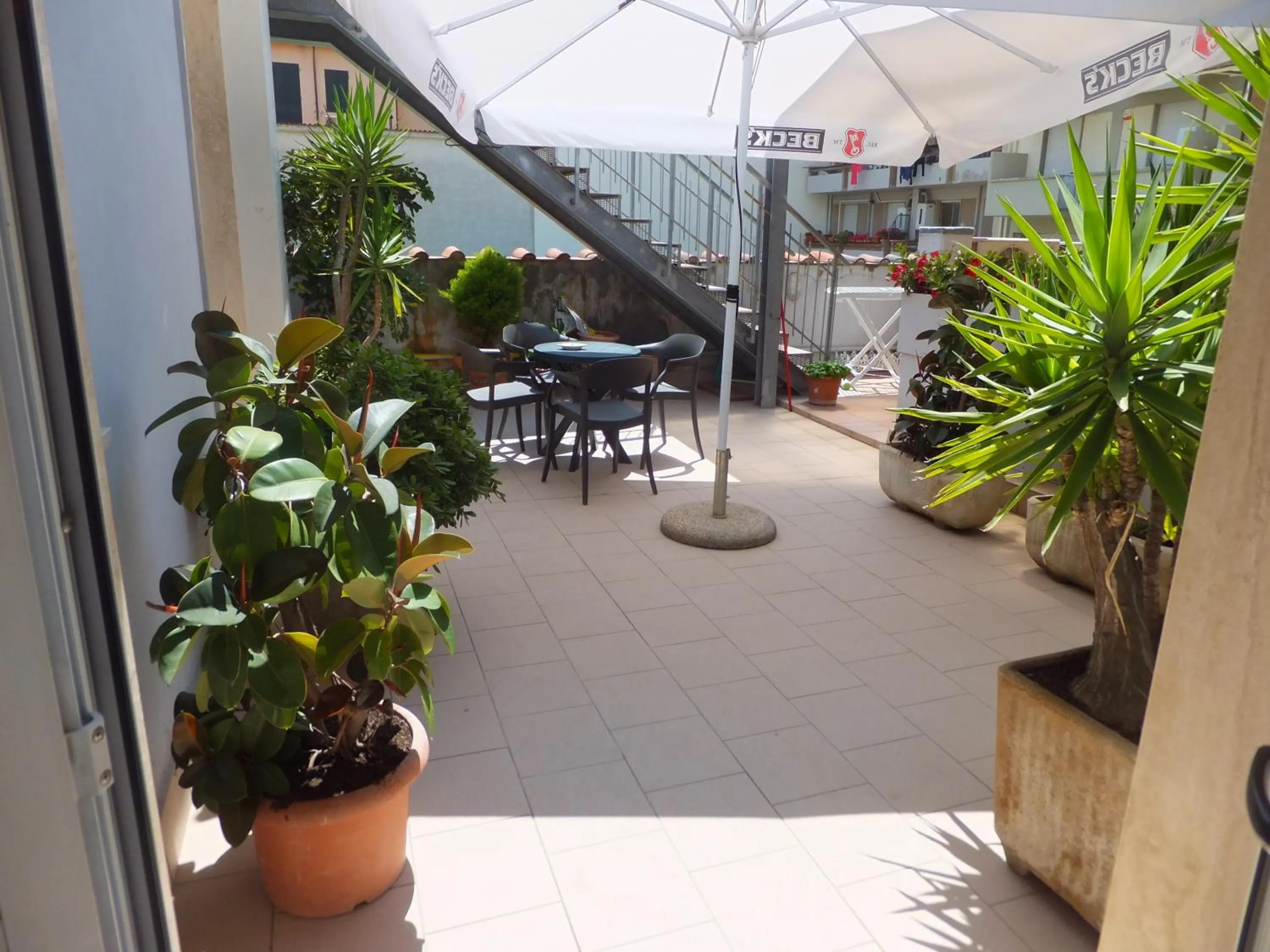 Patio in Hotel Bella Riviera Lungomare