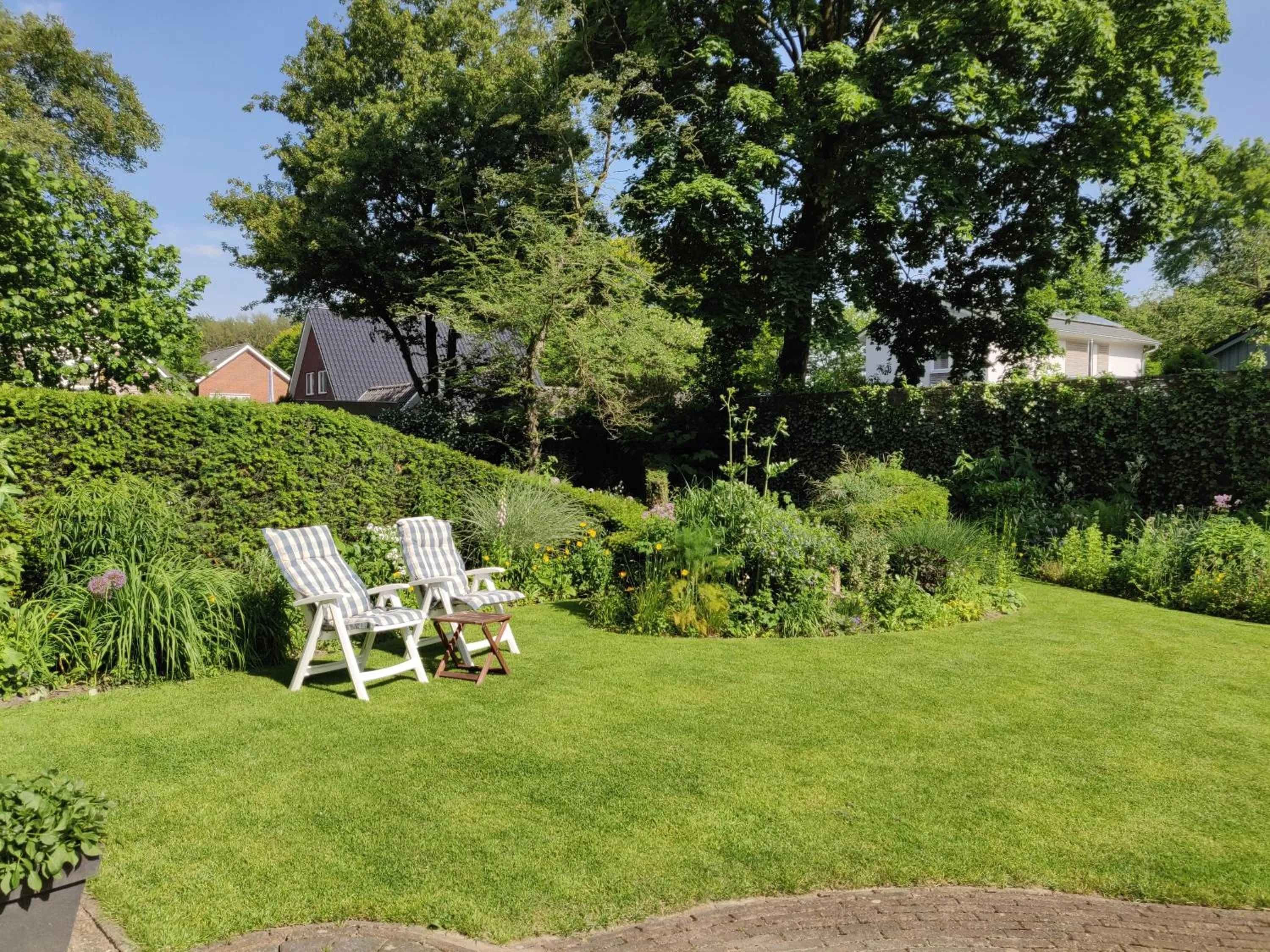 Garden in B&B De Slaperije