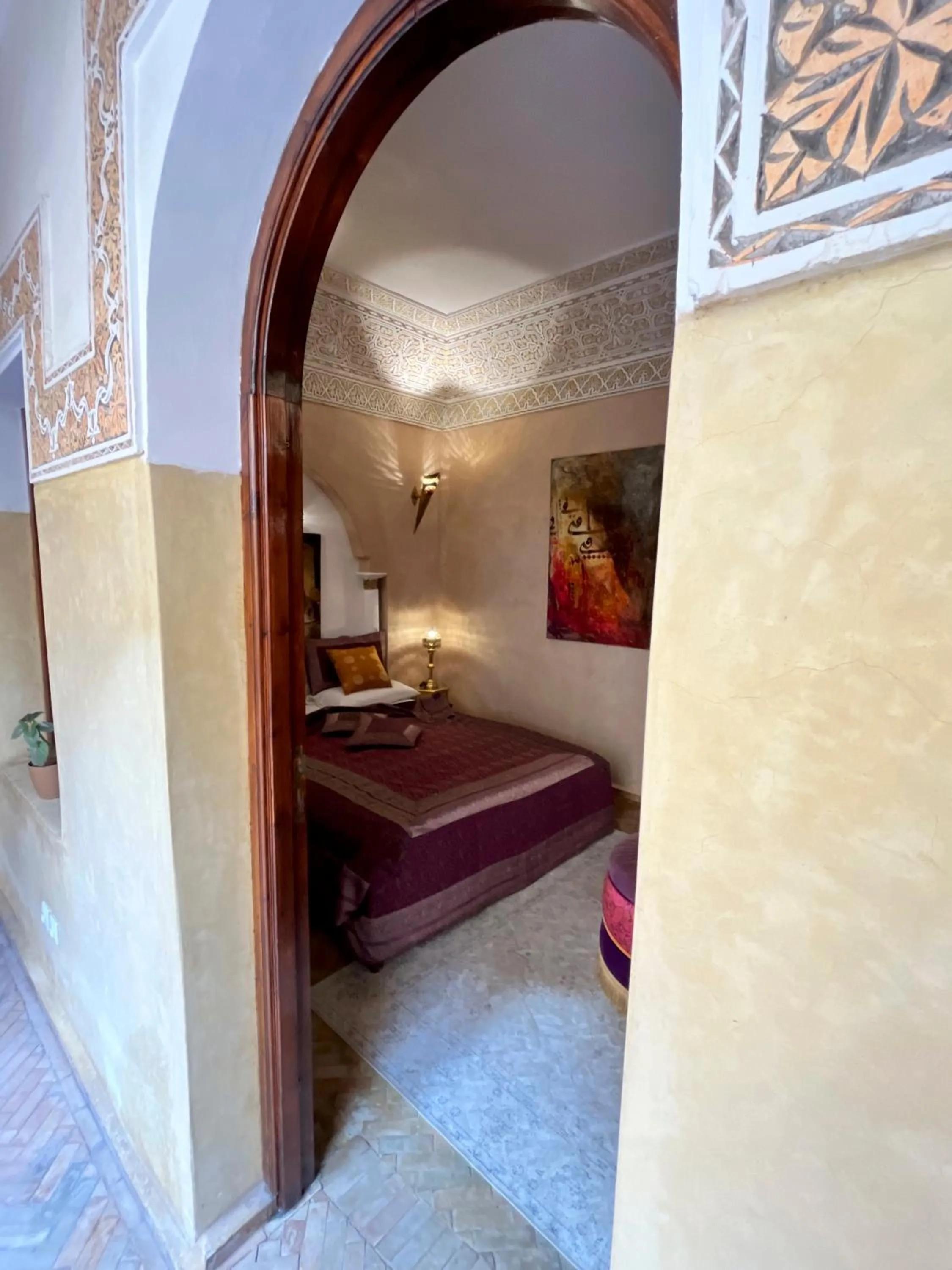 Bed in Riad Fatinat Marrakech