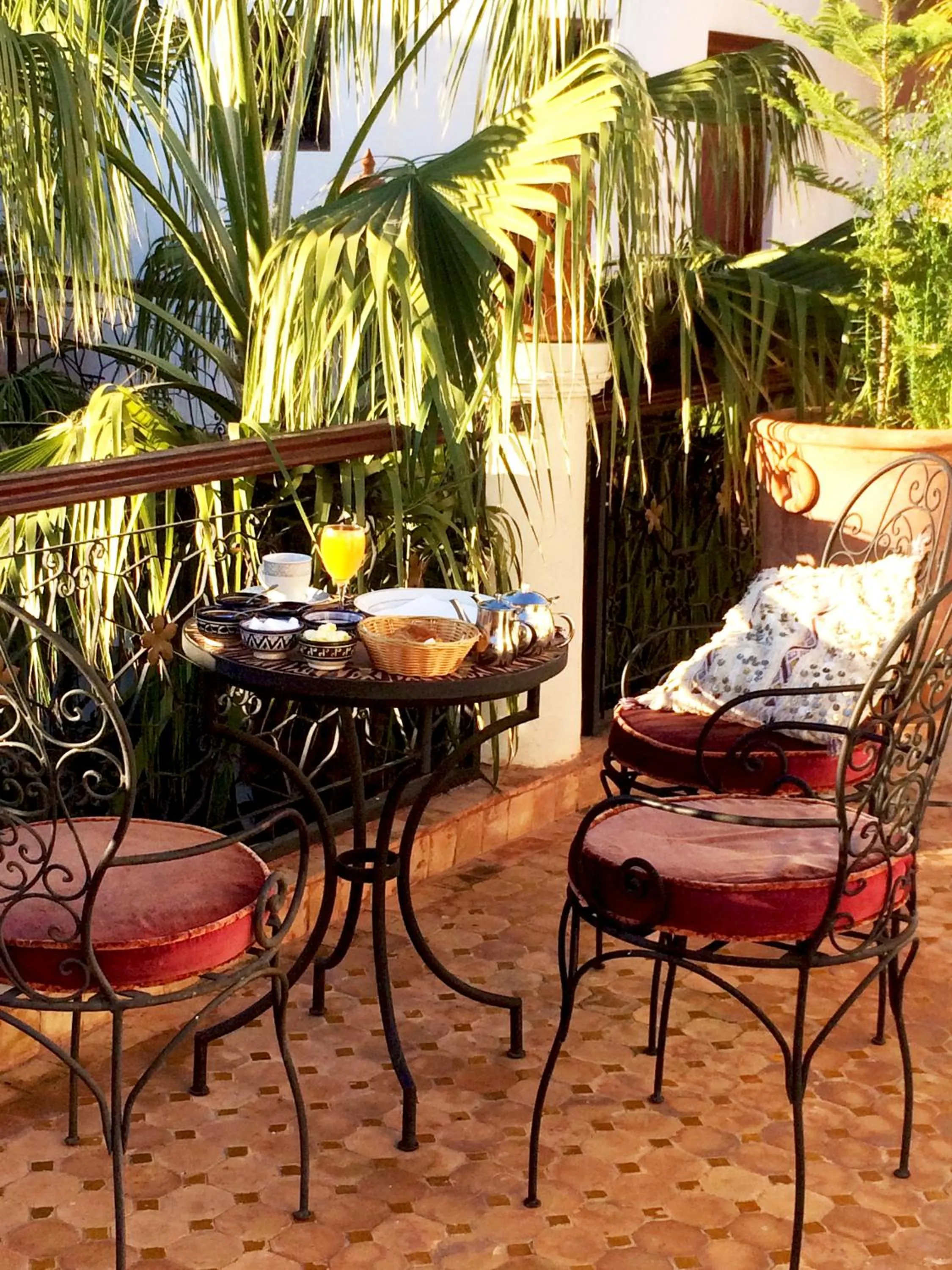 Continental breakfast in Riad Fatinat Marrakech
