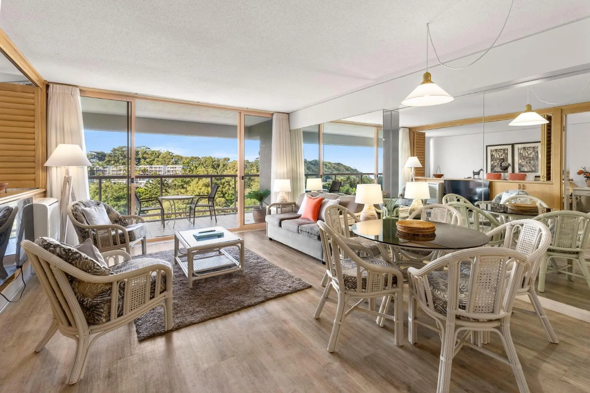 Living room in Pacific Bay Resort