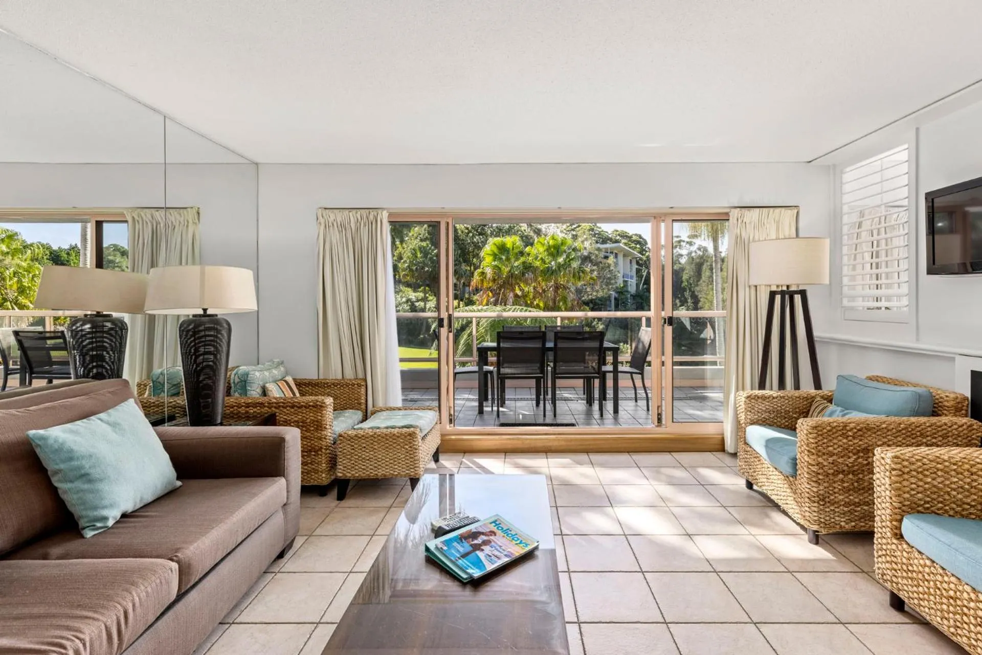 Living room in Pacific Bay Resort