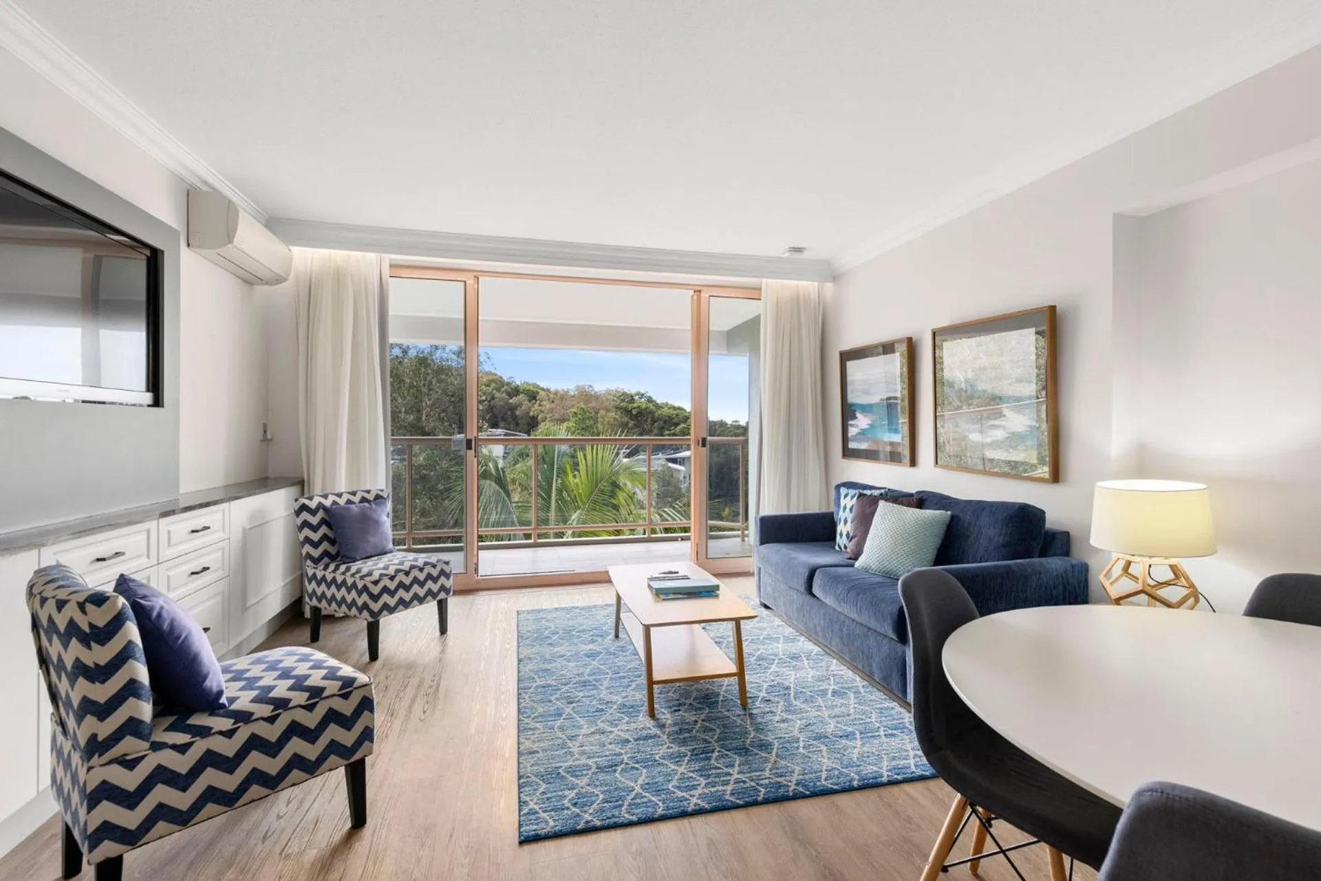 Living room in Pacific Bay Resort