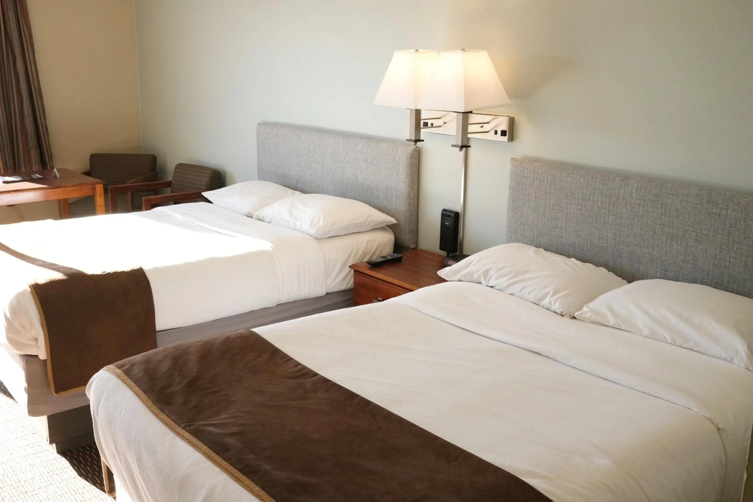 Bed in Regency Inn of Eddyville Kuttawa