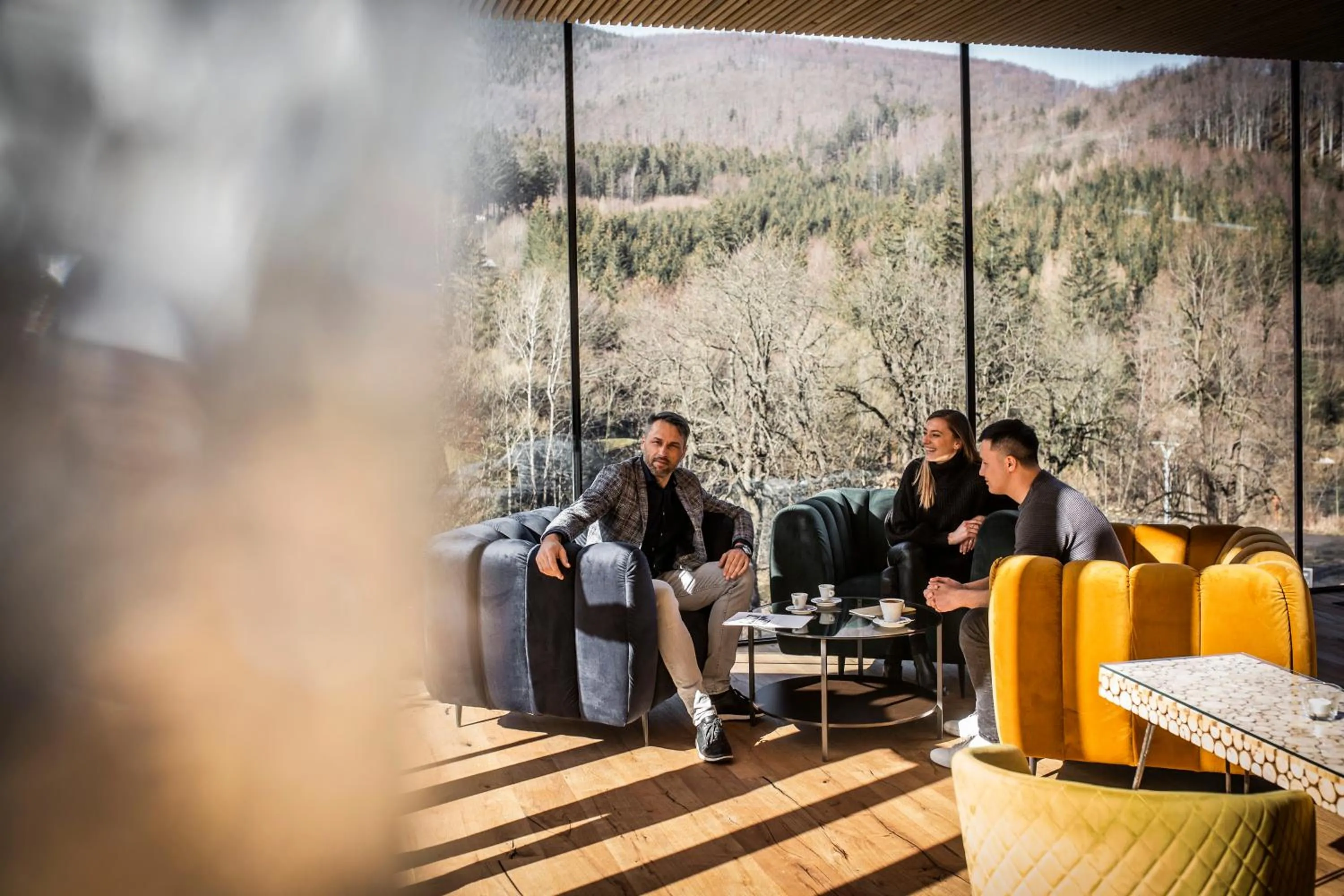 Seating area in Hotel & Garden U Holubů