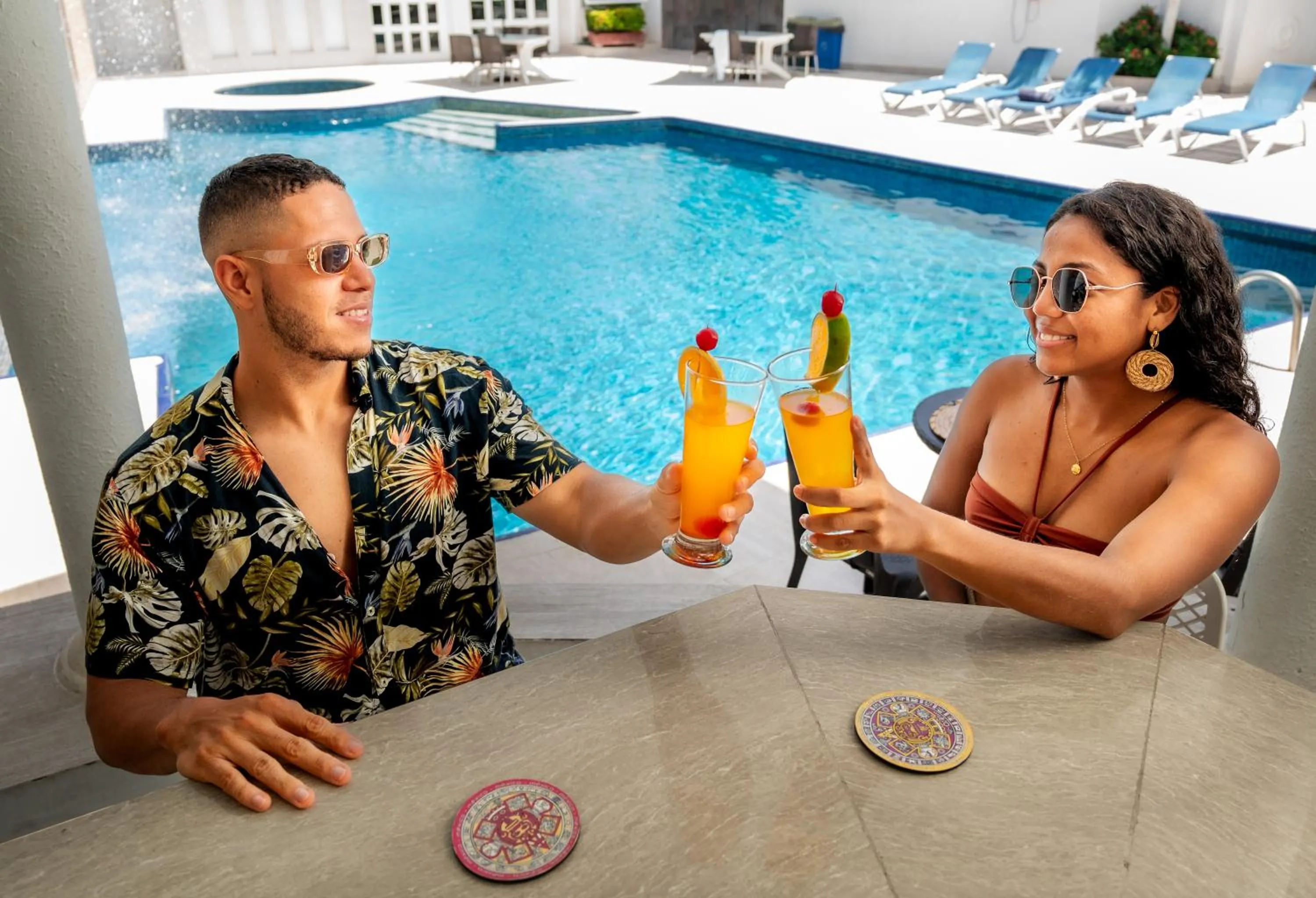 group of guests in Hotel Americas San Andres Islas Colombia