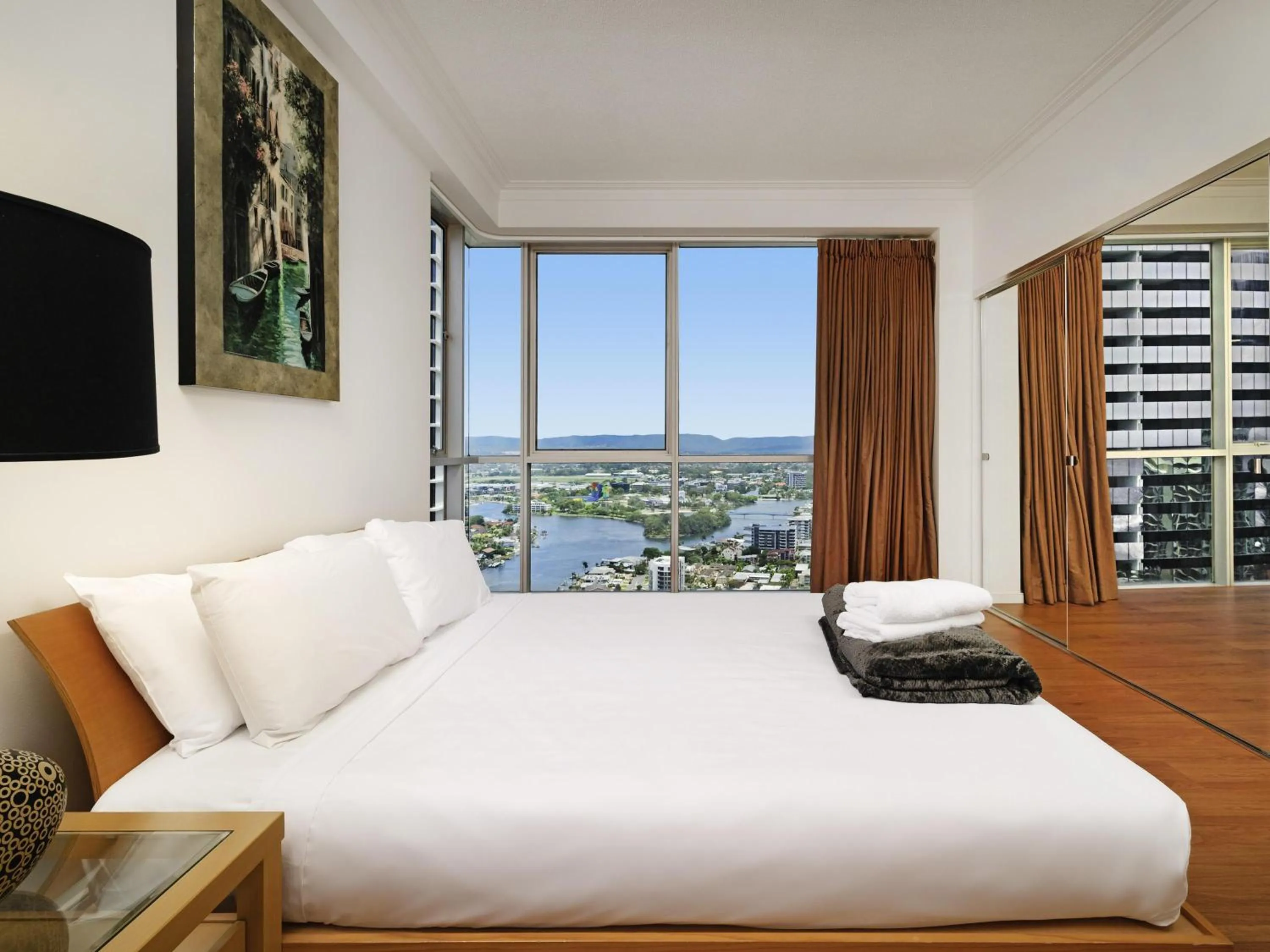 Bedroom, Bed in Mantra Towers of Chevron