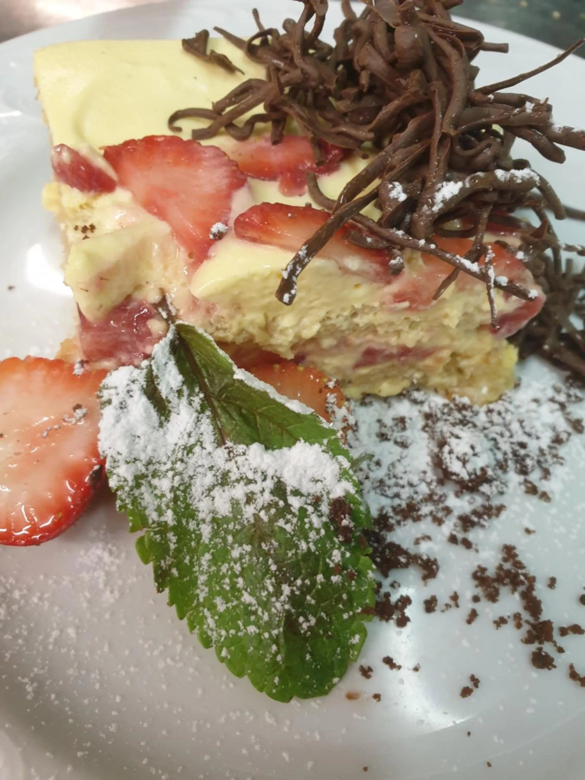 Food close-up in Hotel Rose