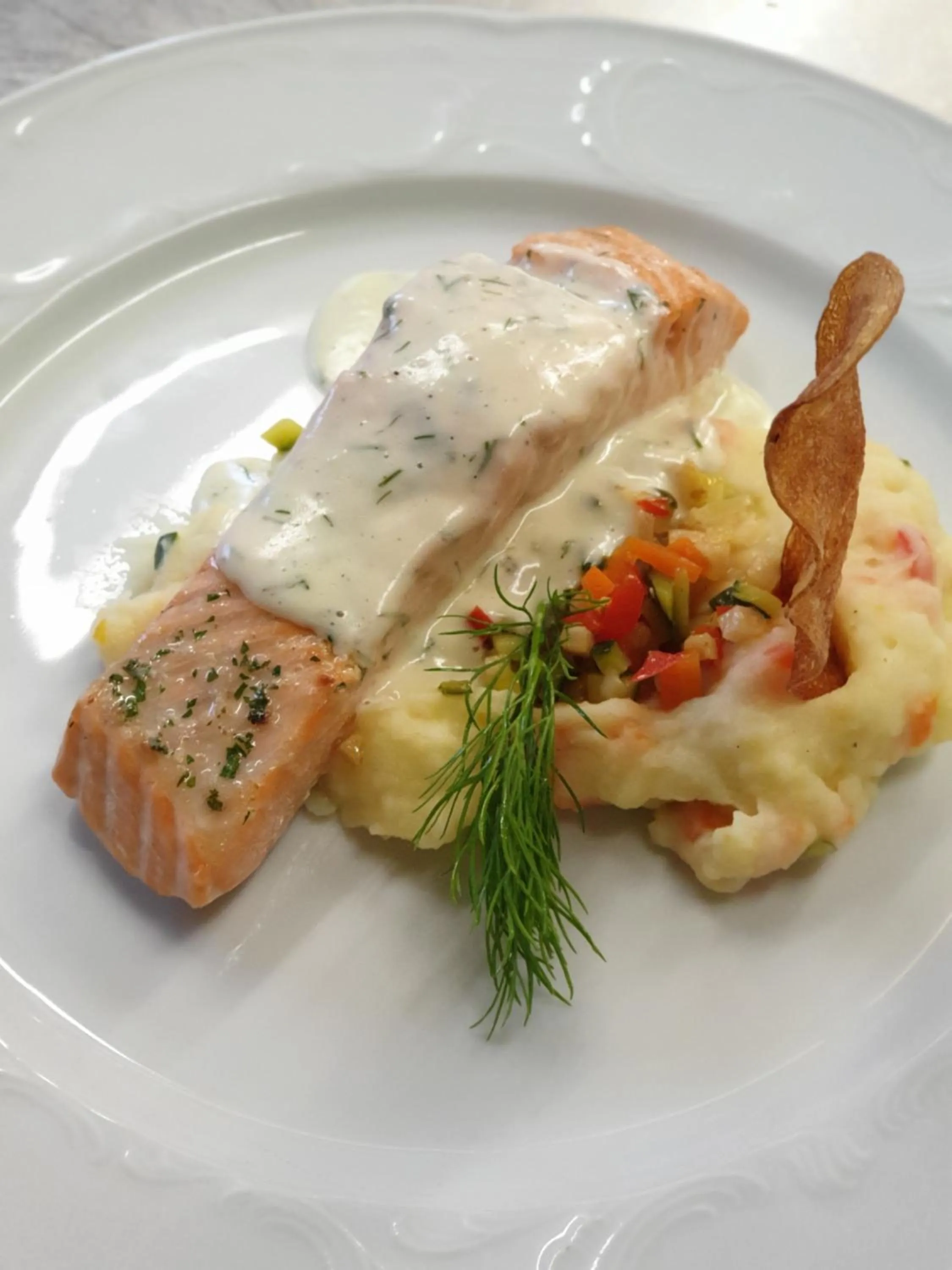 Food close-up in Hotel Rose