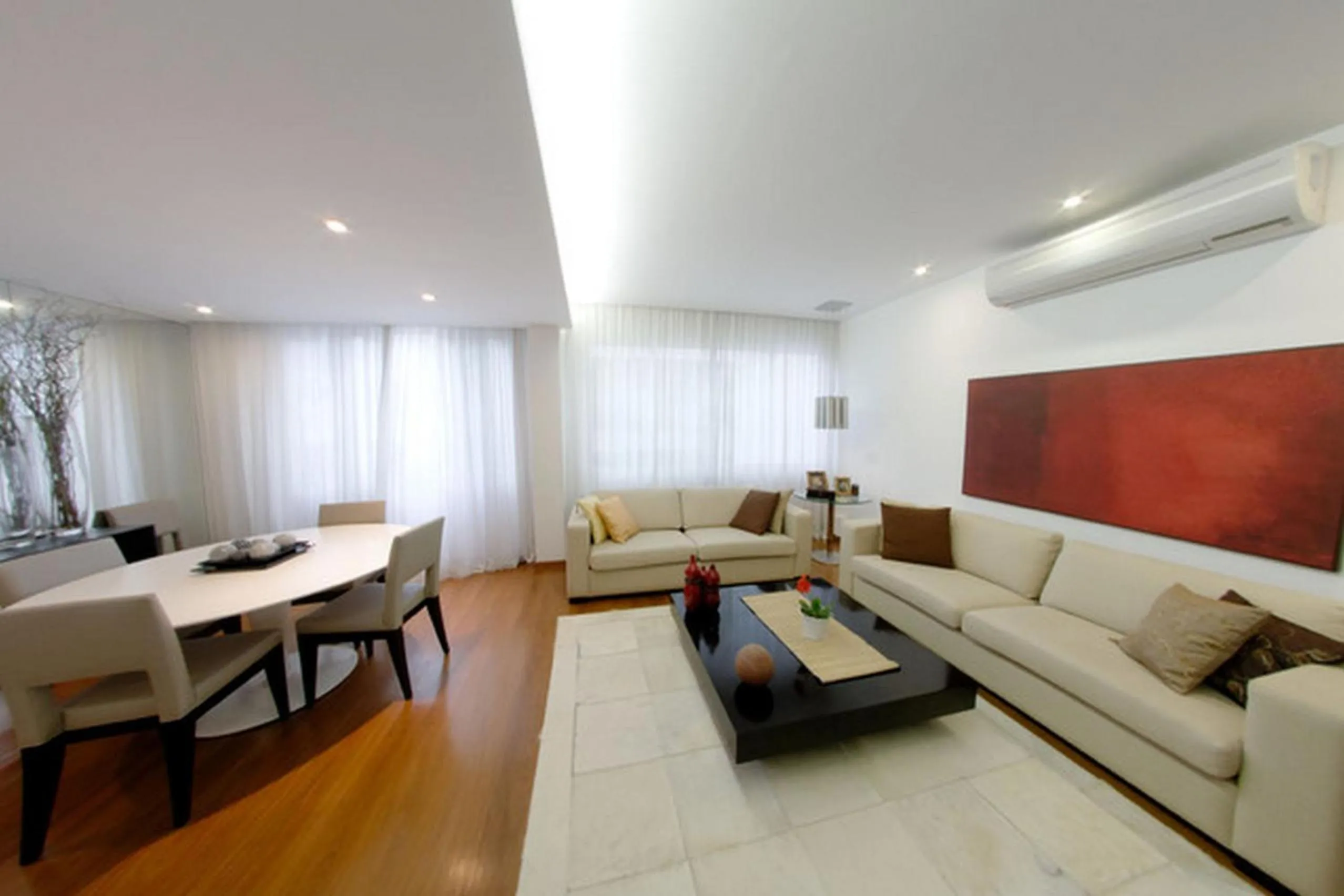 Living room in Leblon House Cupertino perto da praia portaria 24 h garagem ar condicionado e lava seca roupas