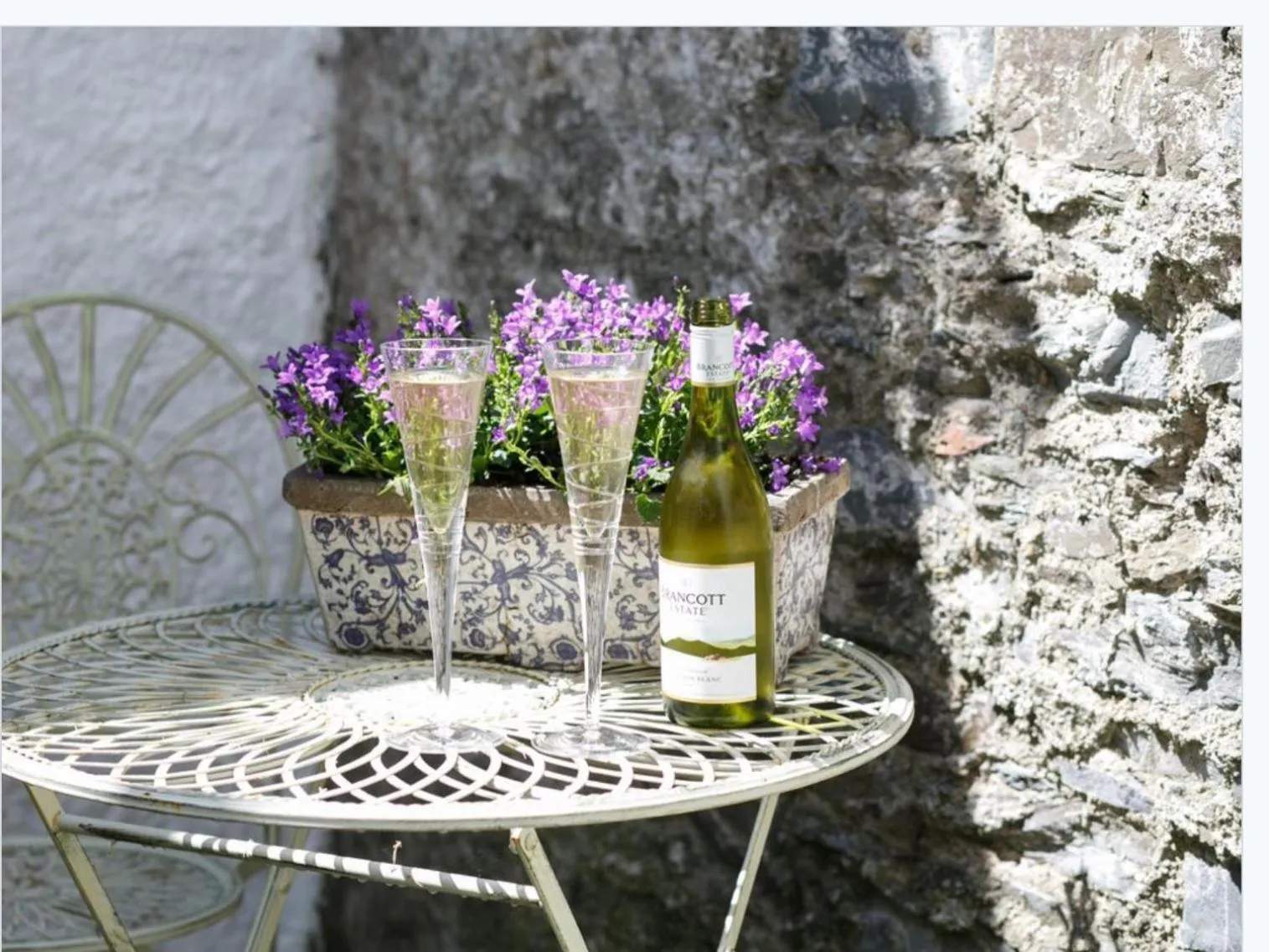 Patio in Margaret's Cottage B&B