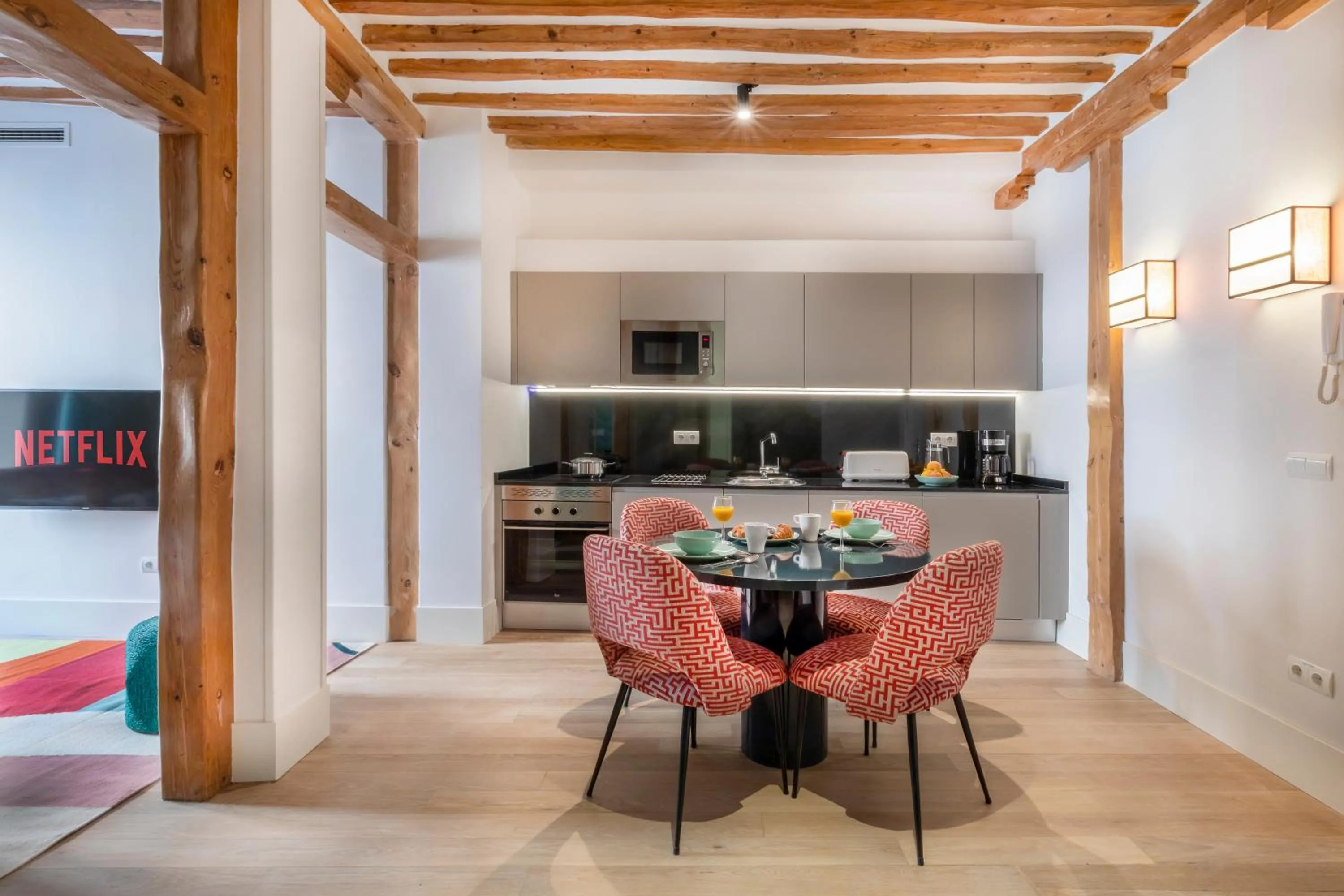 Kitchen or kitchenette in Slow Suites Chueca