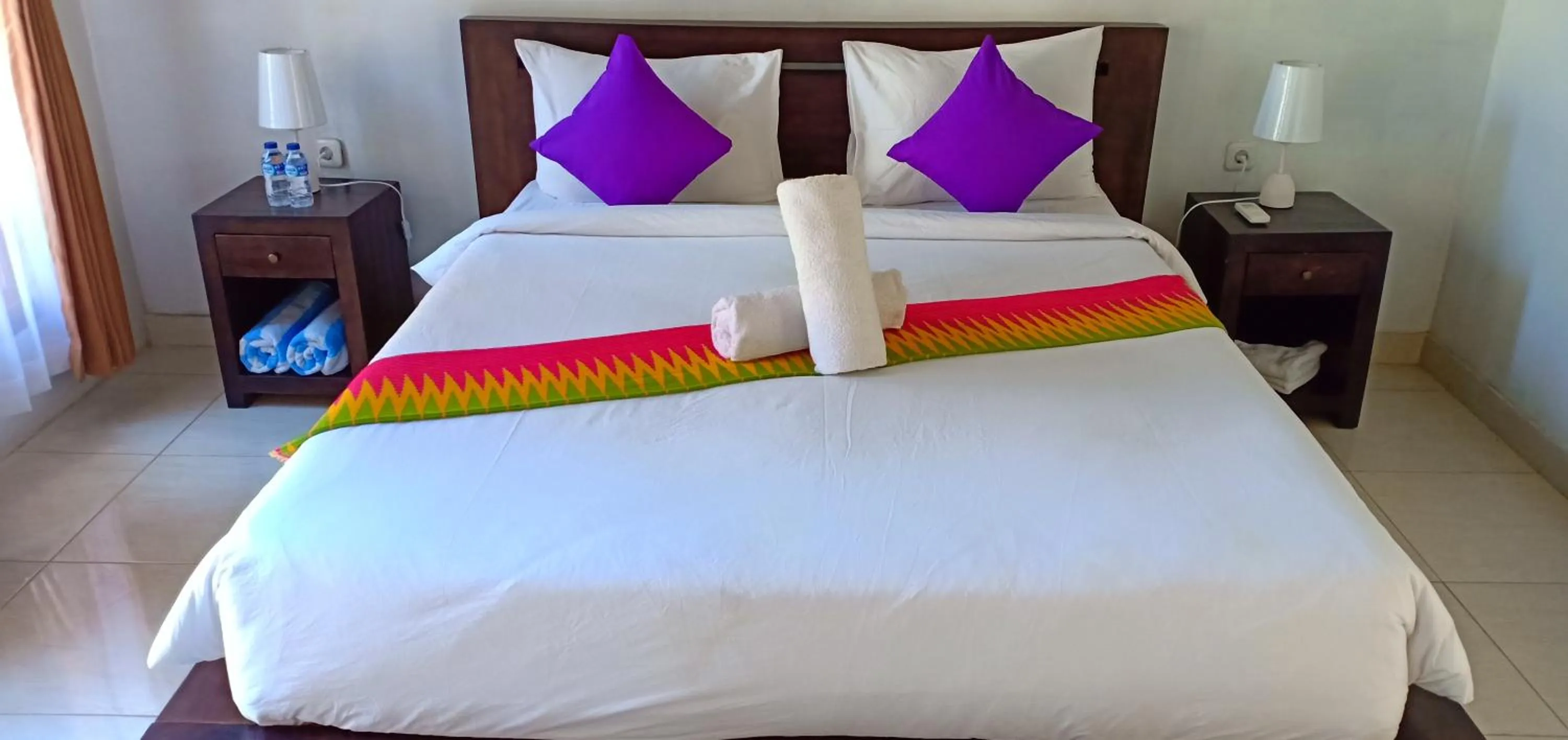 Bed in Bale Lumbung Bungalows