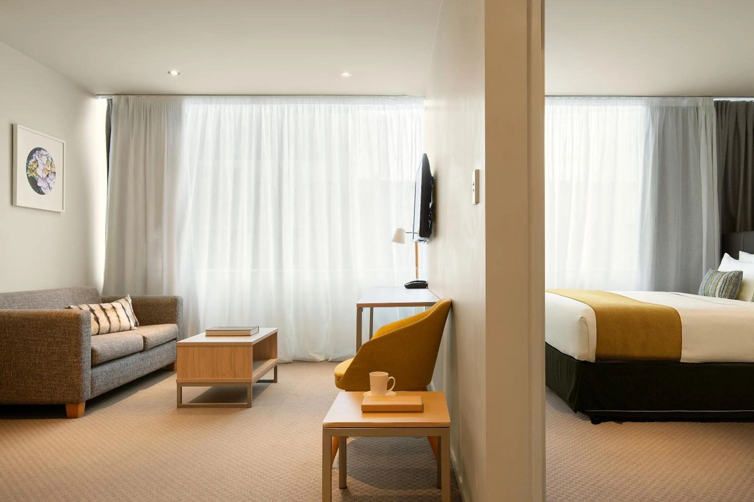 Bed in Quest on Hobson Serviced Apartments