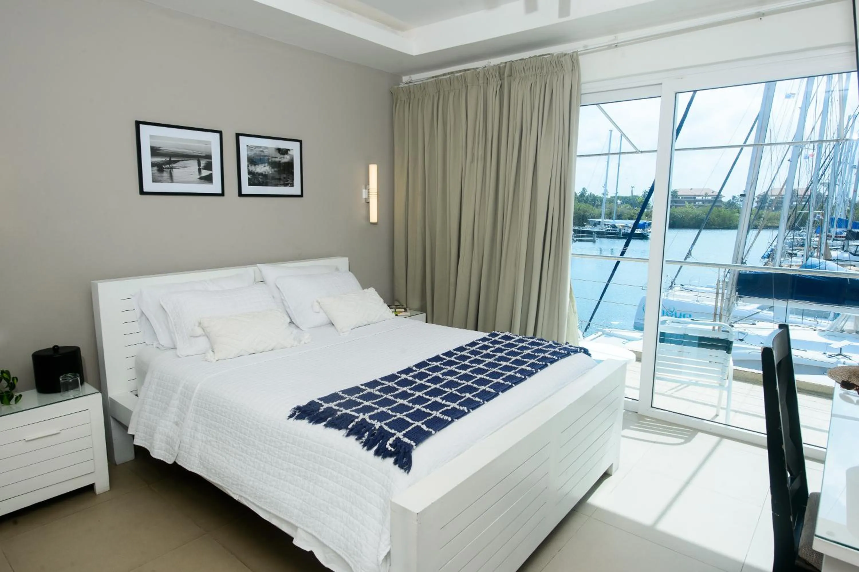 Bed in Marina Hotel at Shelter Bay