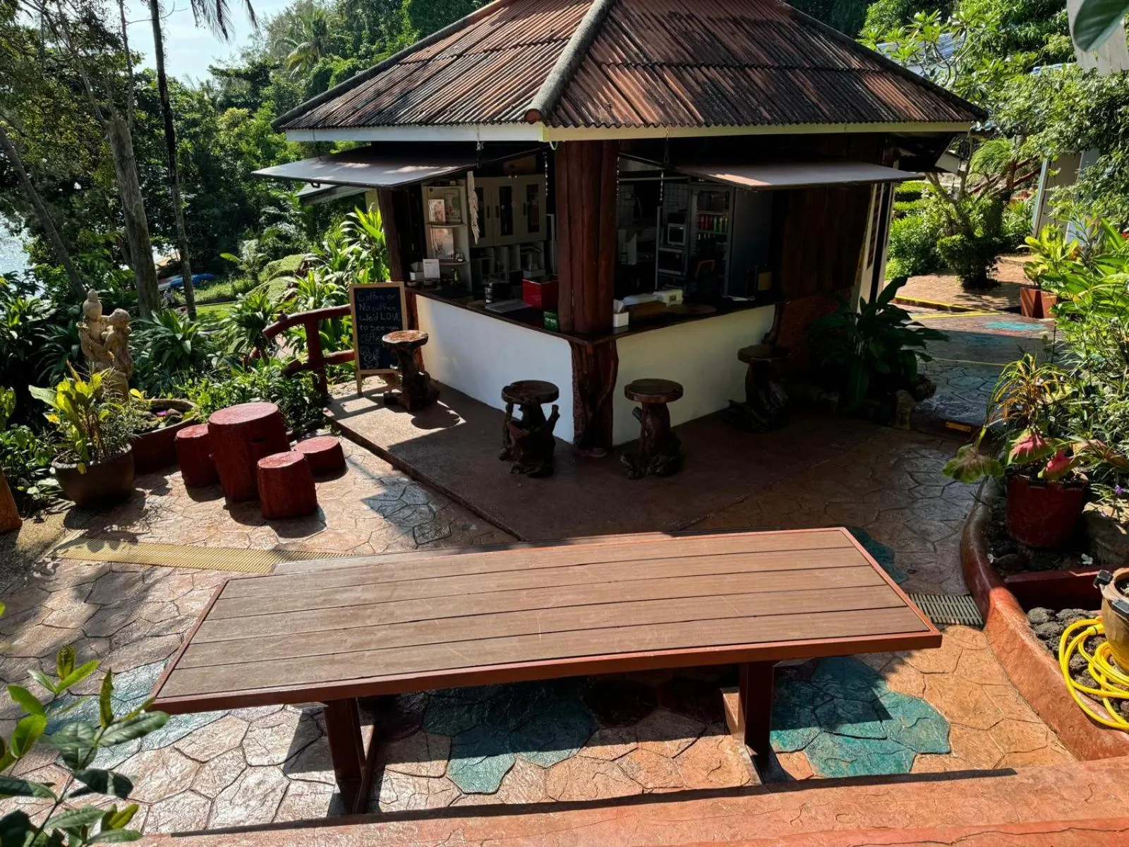Swimming pool in Koh Mak Buri Hut Natural Resort