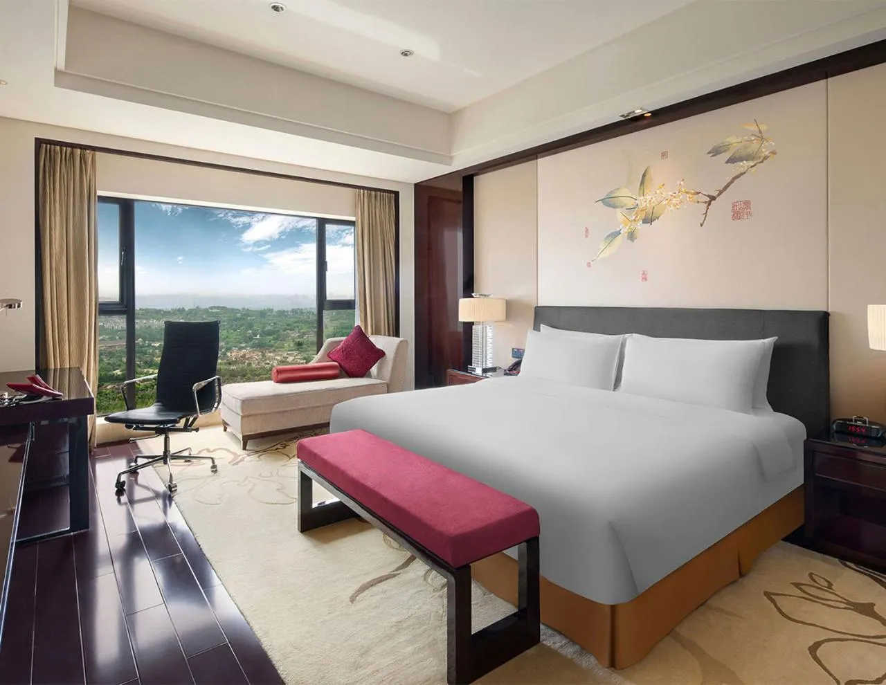Bed in Crowne Plaza Chengdu Panda Garden by IHG