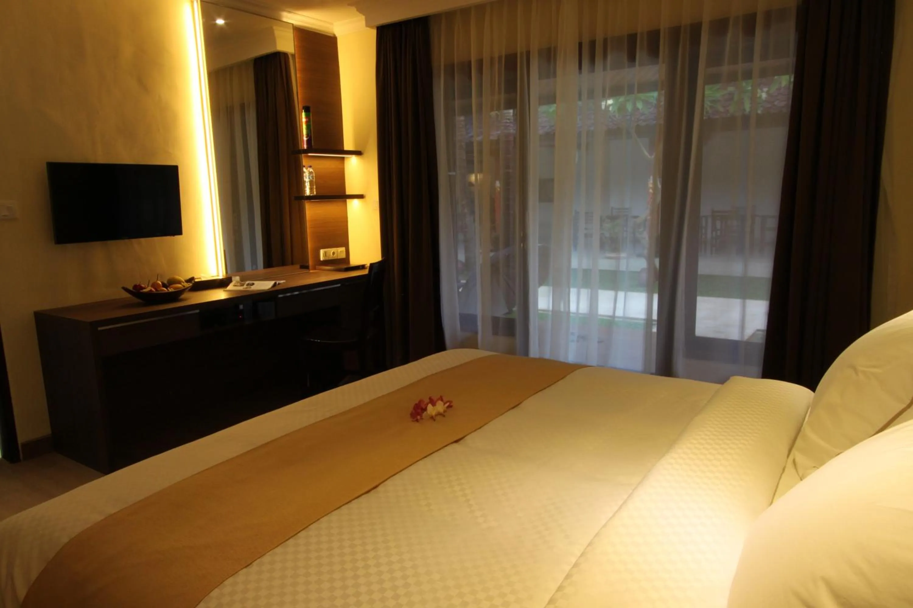 Bed in Hotel Melamun