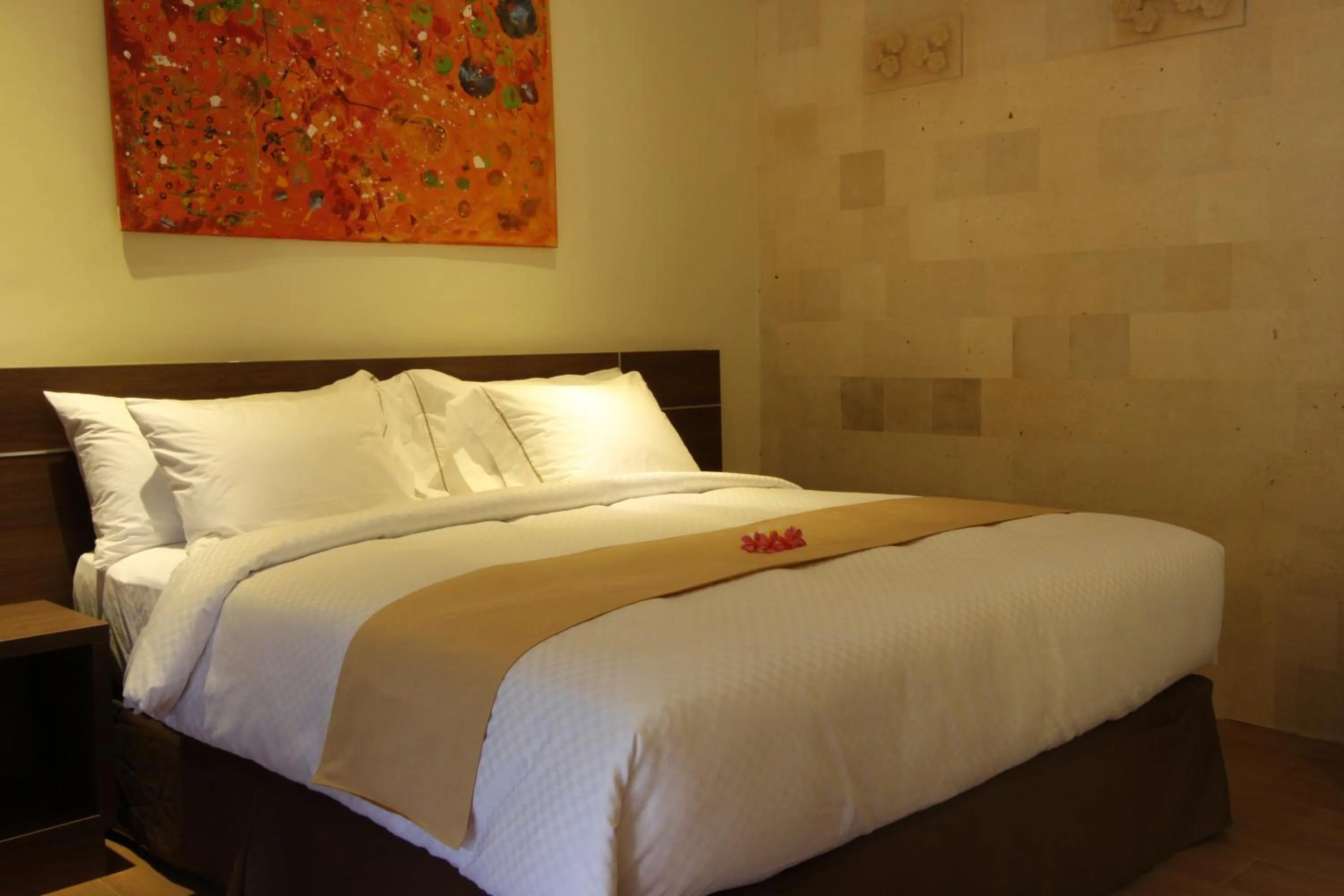 Bed in Hotel Melamun