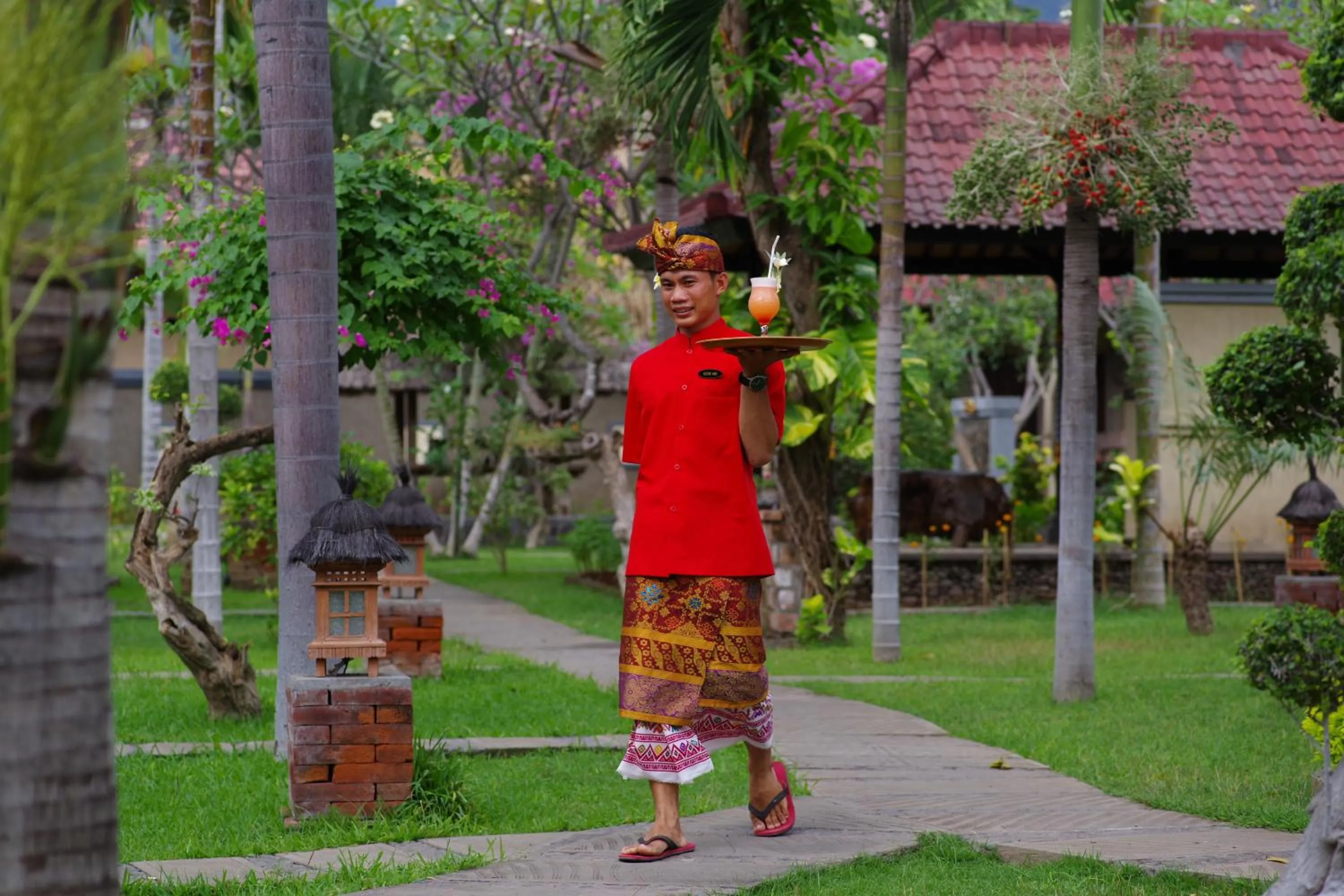 Staff in Tirta Sari Bungalow