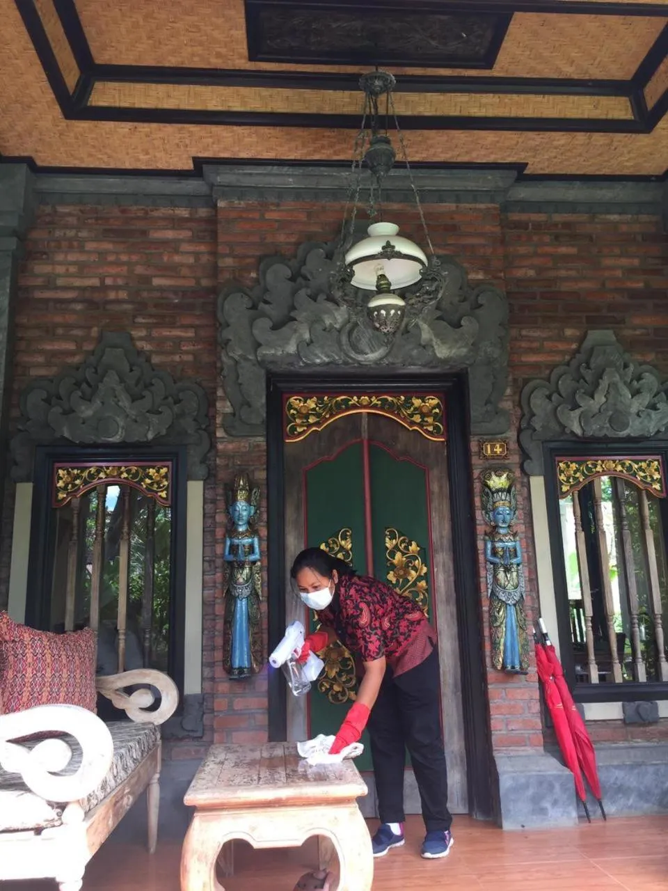 Staff in Tirta Sari Bungalow