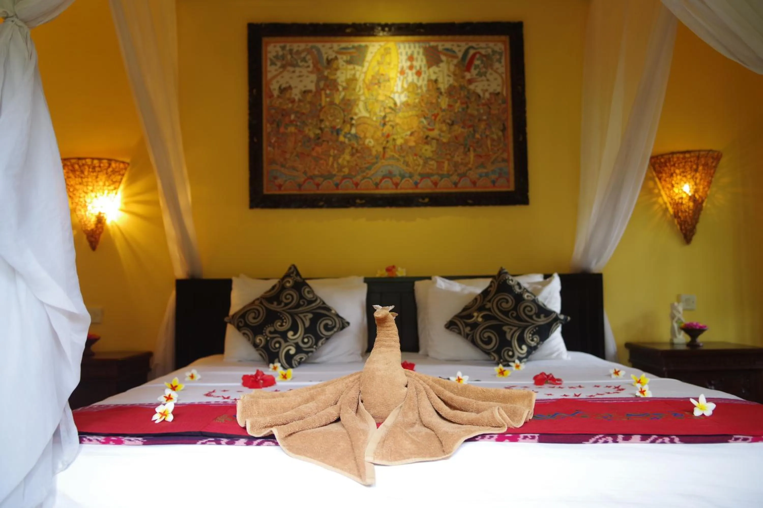 Bedroom, Bed in Tirta Sari Bungalow