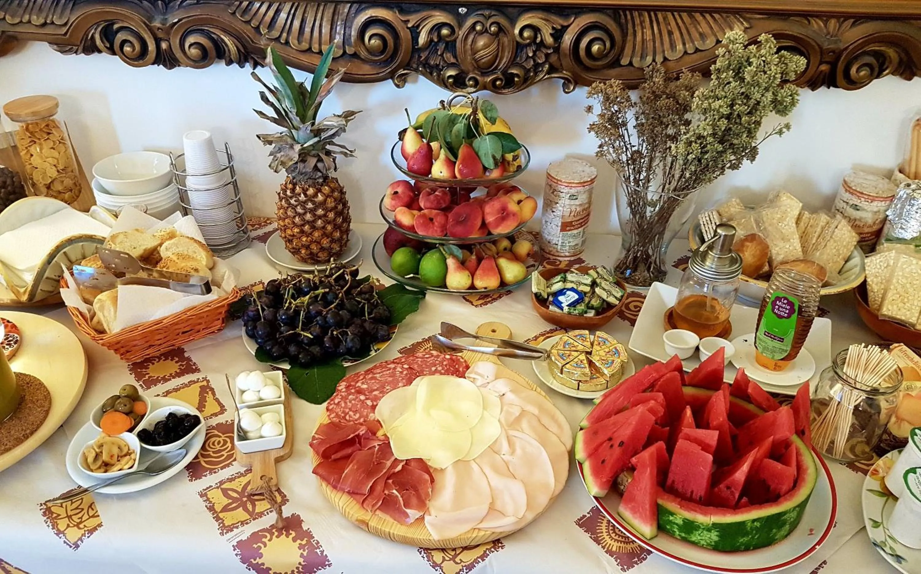 Food and drinks in Villa Ambra B&B